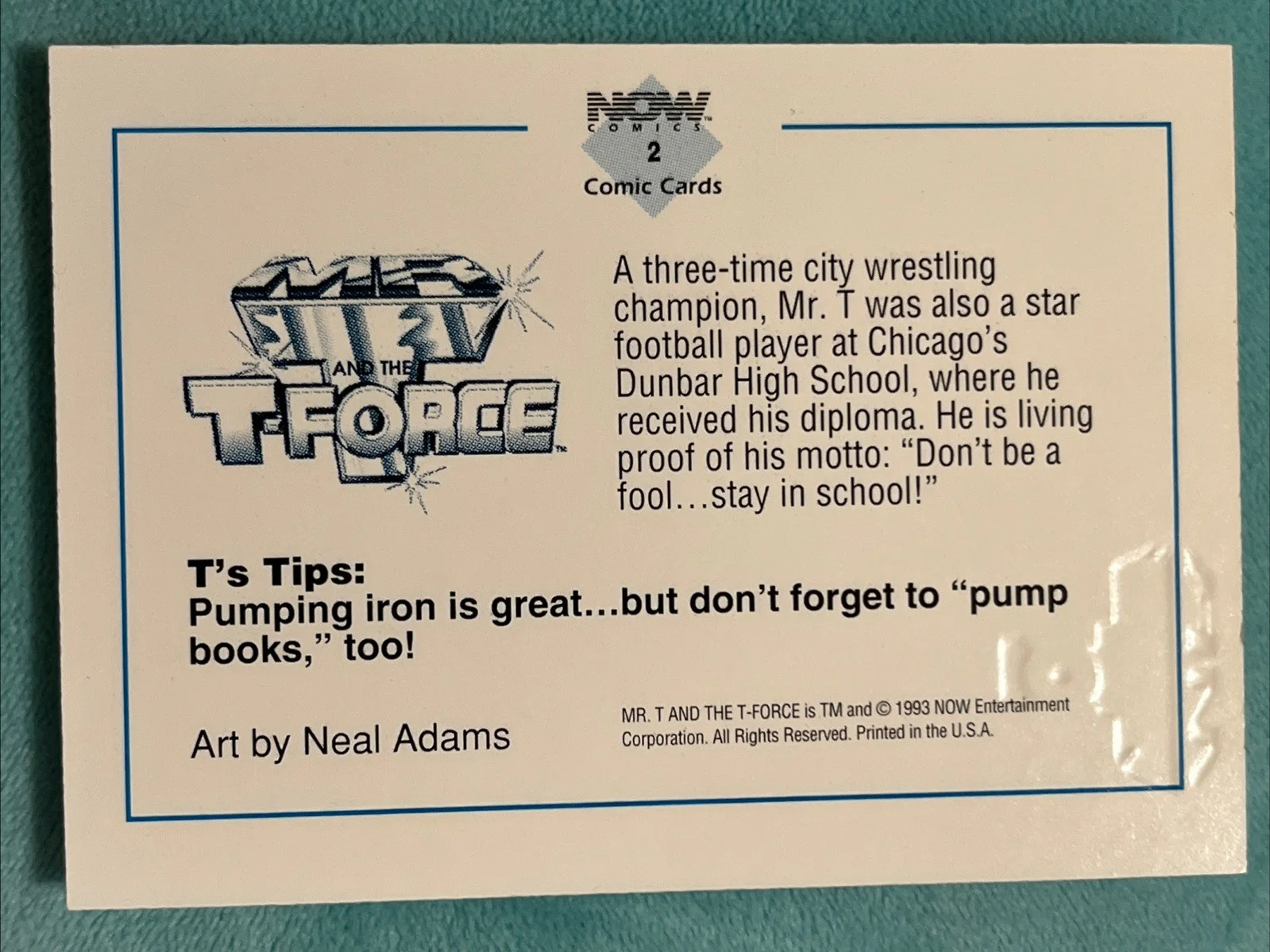 Mr T — Mr. T Autographed Card Signed Vintage T-Force A-Team Actor, image 4