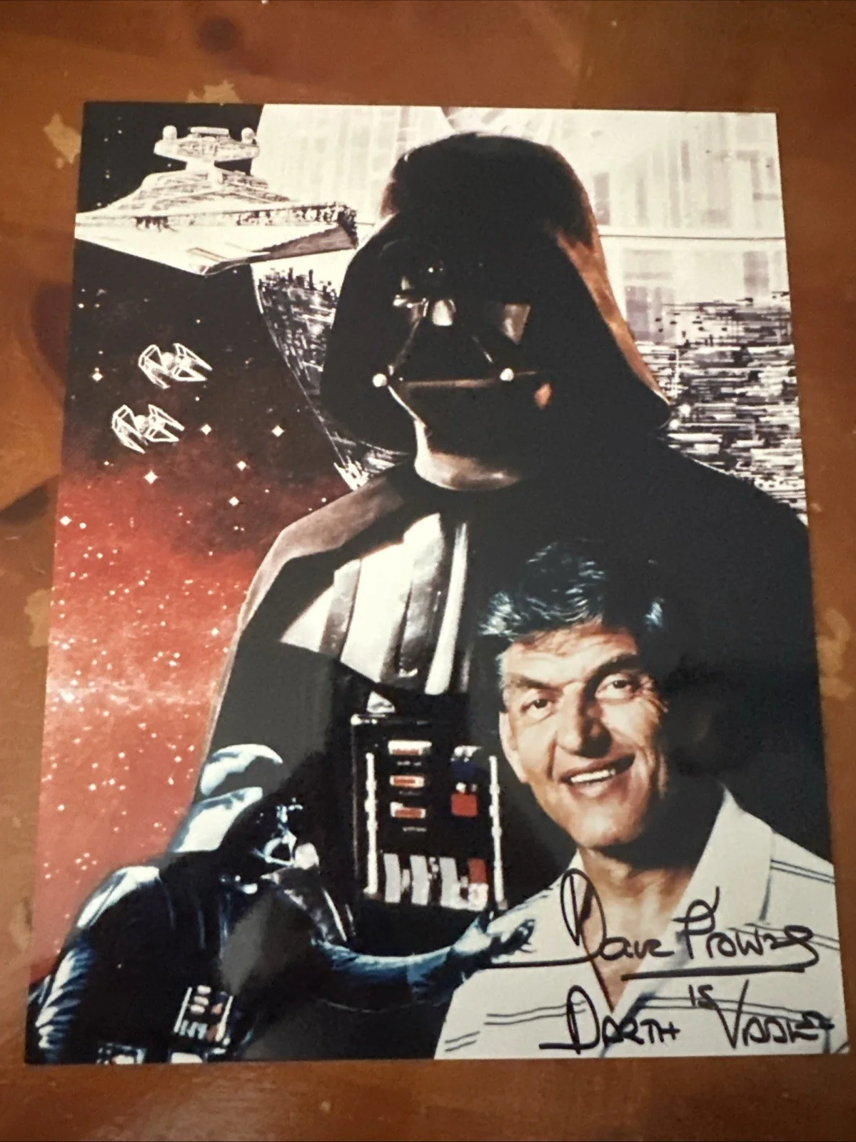 David Prowse Autographed Star Wars Darth Vader 8 X 10 Photo Signed, image 3
