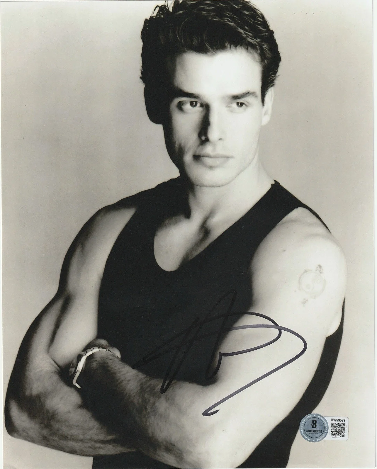 Antonio Sabato Jr — Antonio Sabato Jr. signed autographed classic 8x10 photo Beckett BAS coa