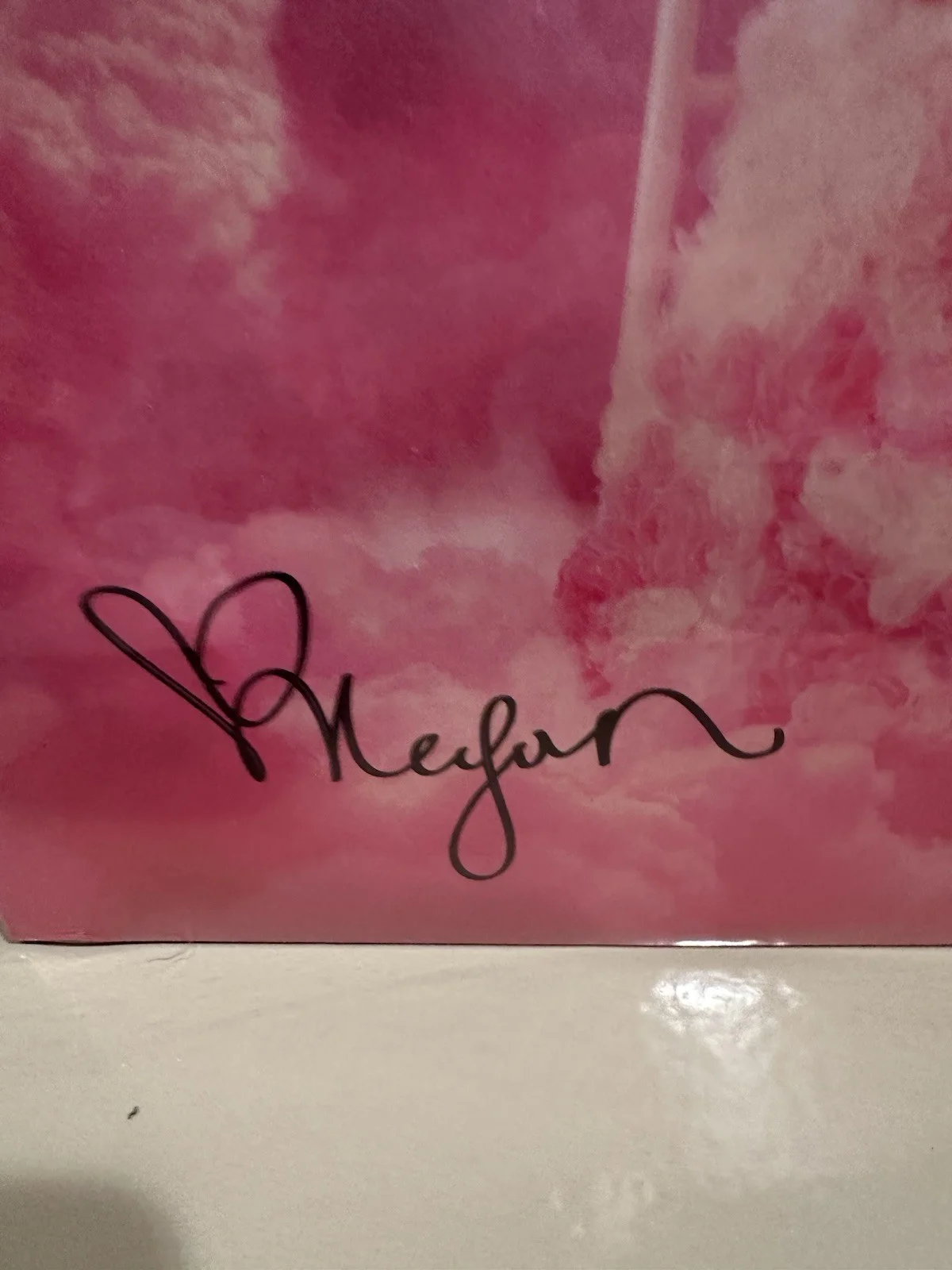 MEGAN MORONEY Cloud 9 Signature Pink SIGNED Vinyl LP AUTOGRAPHED, image 2