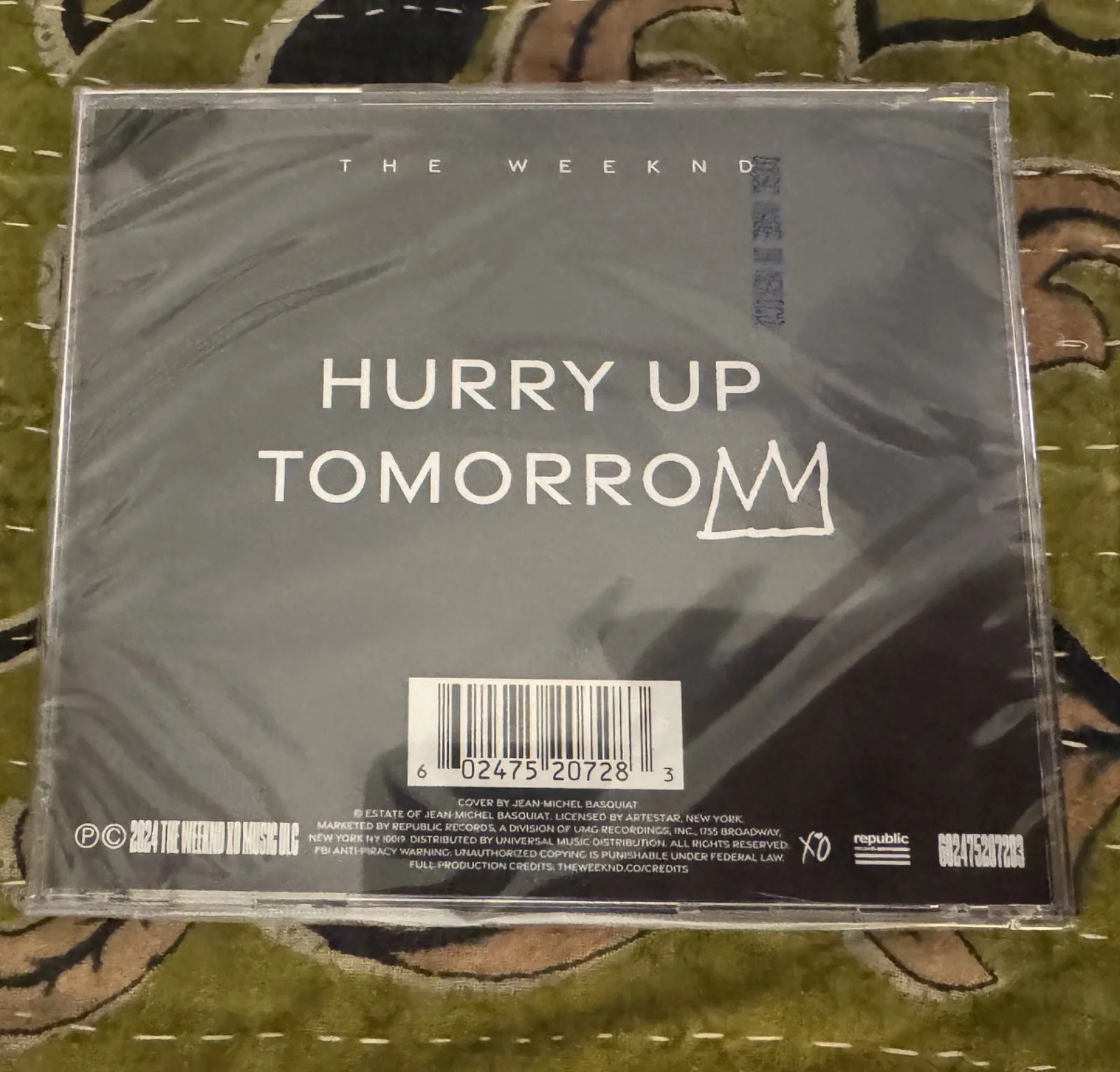 The Weeknd - Hurry Up Tomorrow [Basquiat]Signed Autograph Art Card & CD *SEALED*, изображение 2