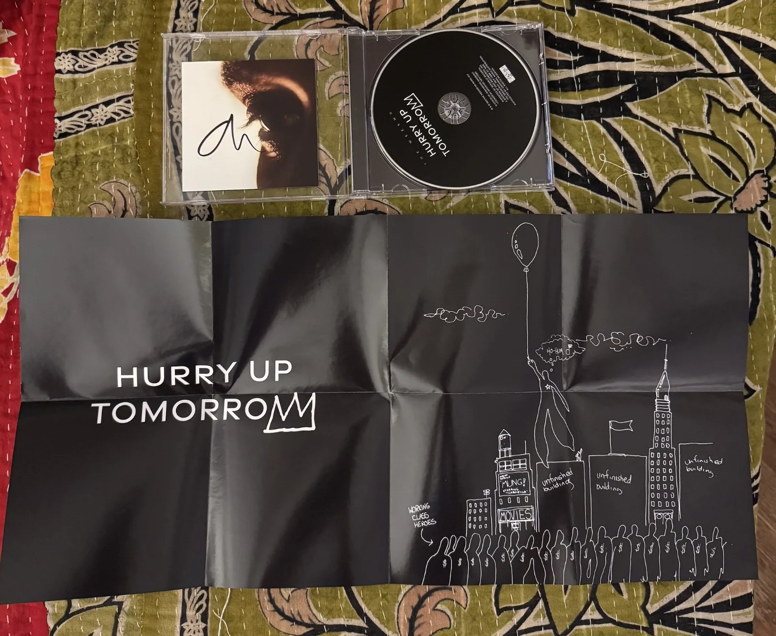 The Weeknd - Hurry Up Tomorrow [Basquiat]Signed Autograph Art Card & CD *SEALED*, изображение 3