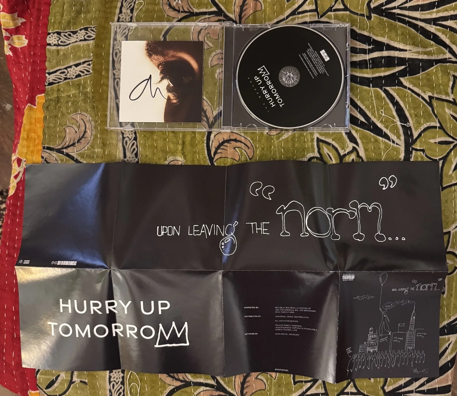 The Weeknd - Hurry Up Tomorrow [Basquiat]Signed Autograph Art Card & CD *SEALED*, изображение 4
