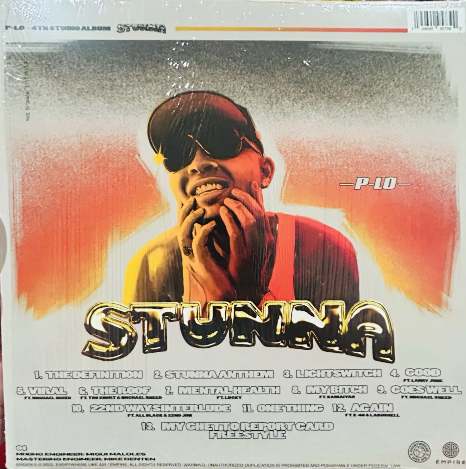 🔥🔥 P-LO Signed Stunna Vinyl Autographed Orange & Yellow Limited /1000 🔥🔥, image 2