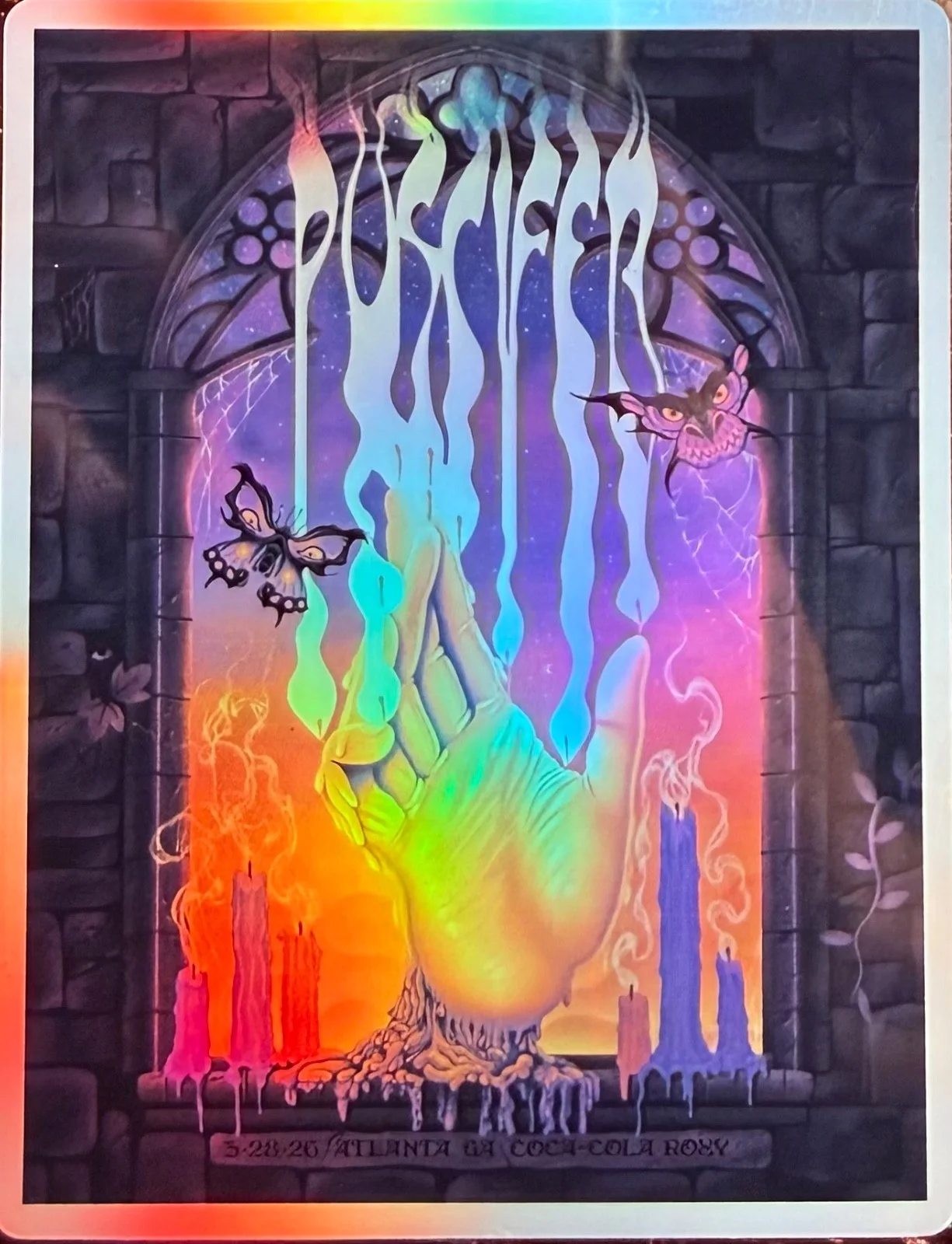 PUSCIFER ATLANTA POSTER/STICKER 3-28-26 NORMAL ISNT TOUR, изображение 3