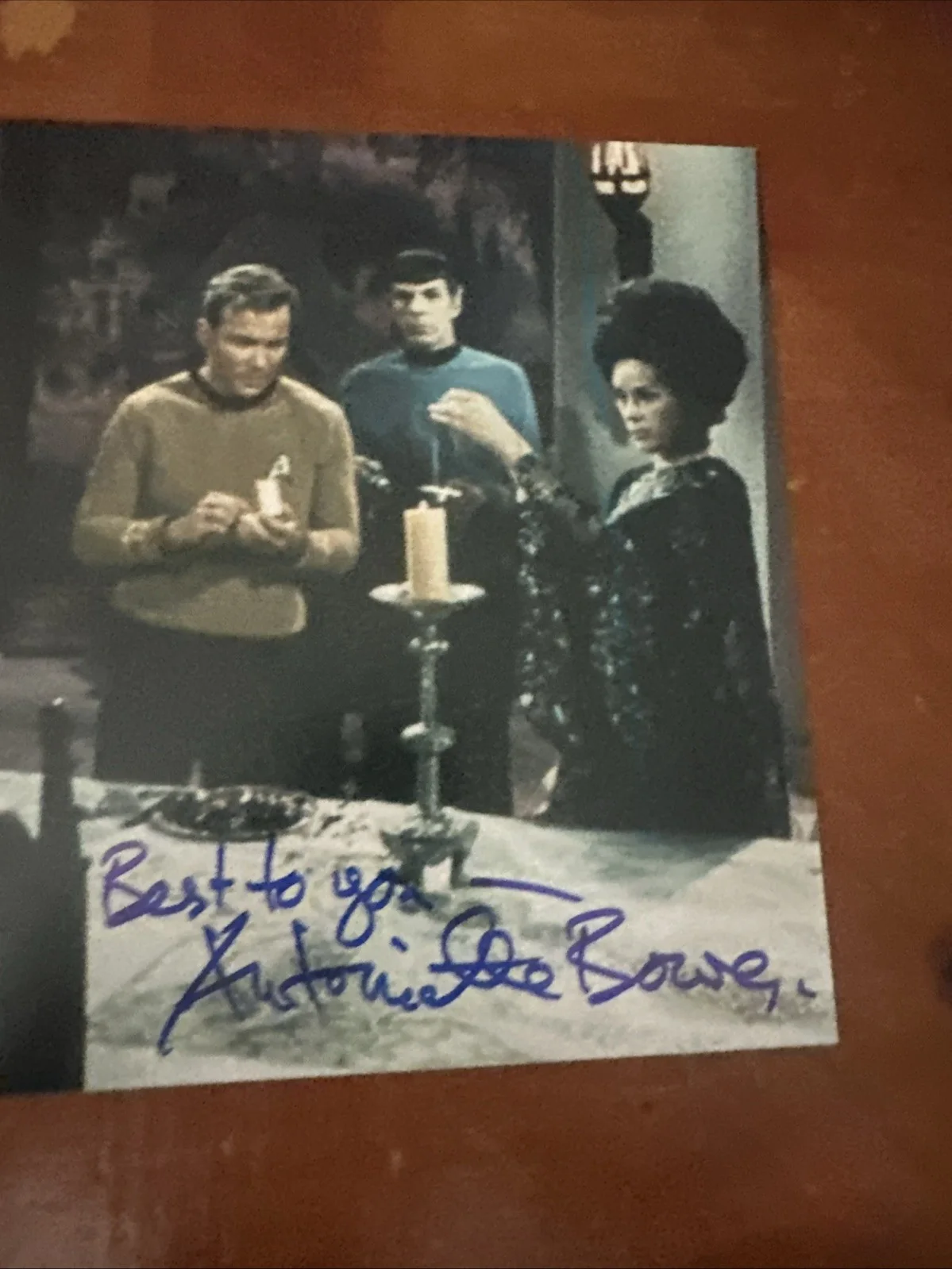 Antoinette Bower Autographed 8 X 10 Photo Star Trek Actress, image 2