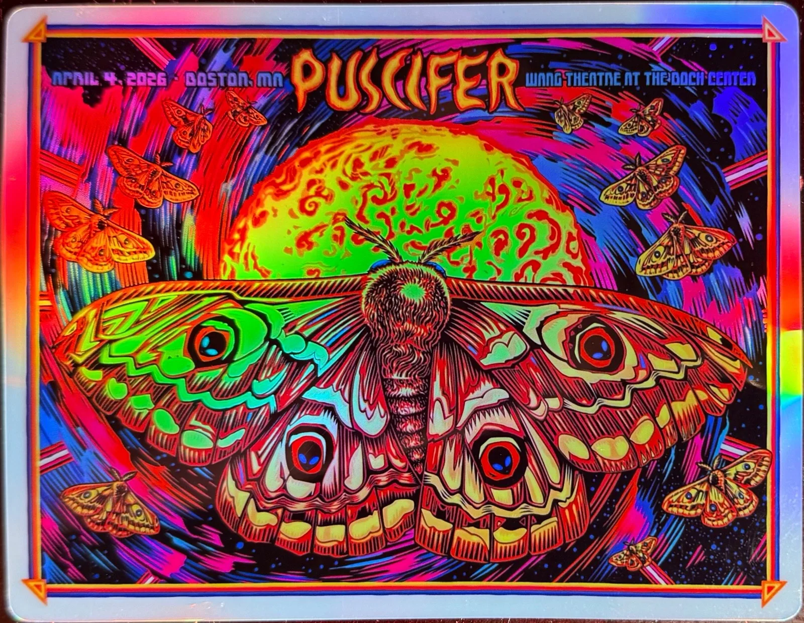 PUSCIFER BOSTON MA POSTER/STICKER 4-4-26 NORMAL ISNT TOUR, image 3