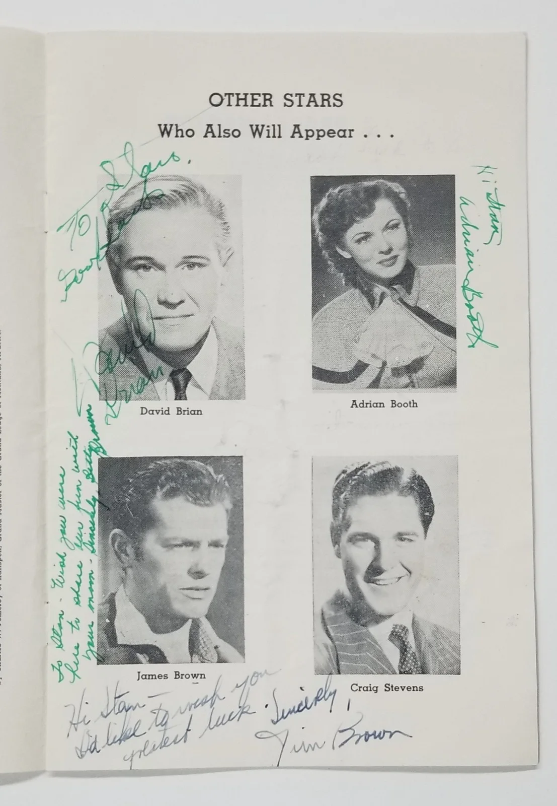 Cast SIGNED 1950 Montana World Premiere Program JSA COA Alan Hale Alexis Smith, image 2