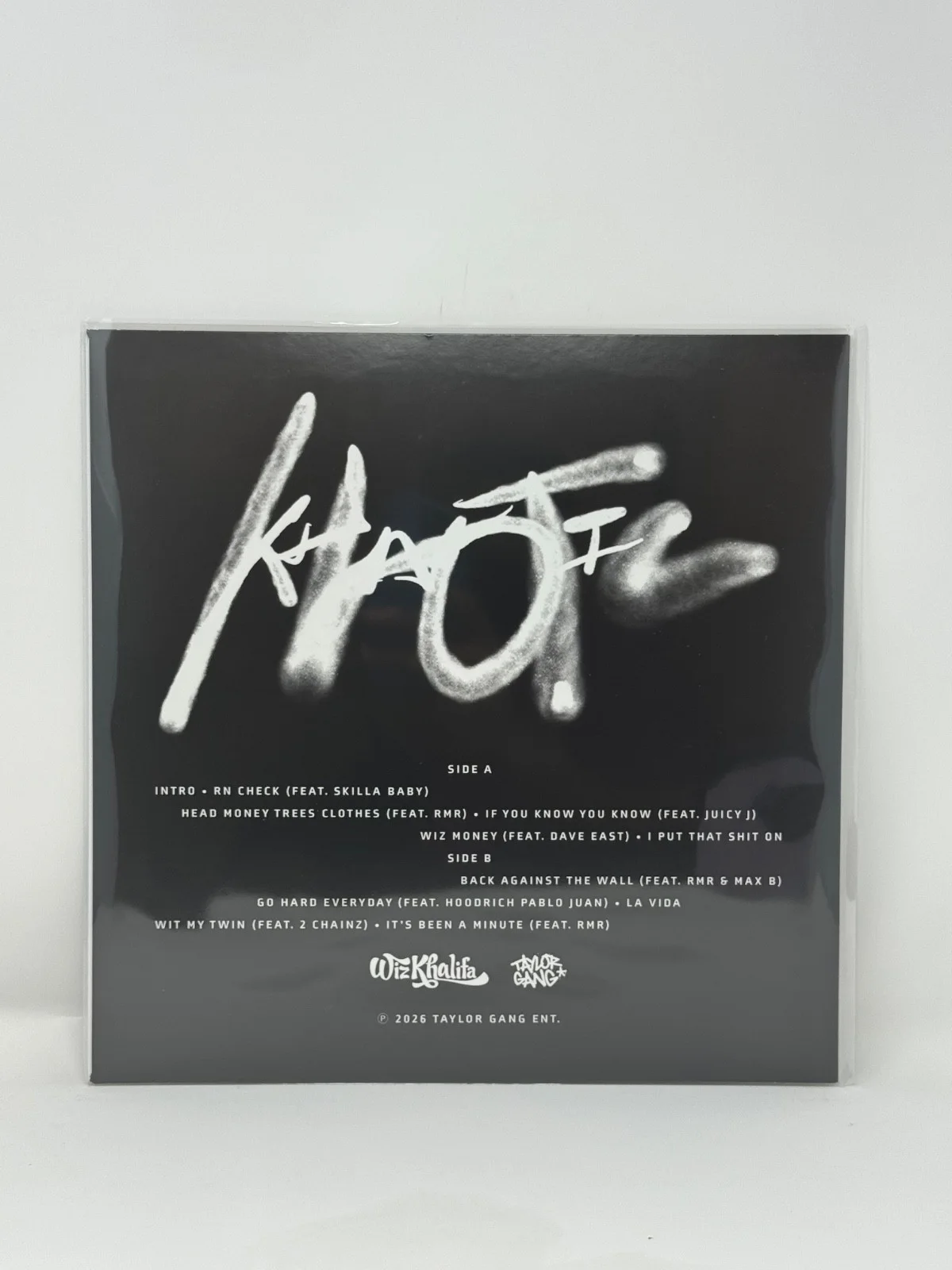 WIZ KHAKIFA signed cover jacket Khaotic Vinyl, image 2