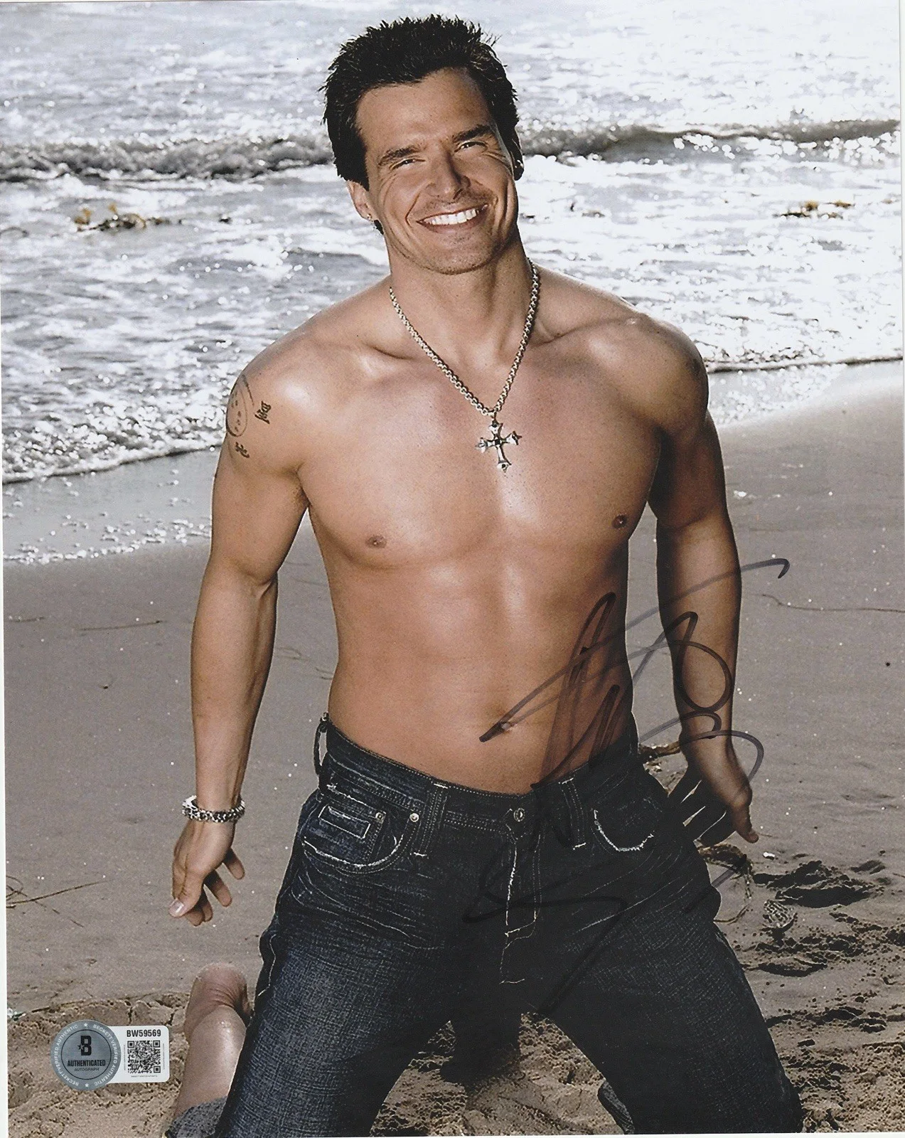 Antonio Sabato Jr — Antonio Sabato Jr. signed autographed Calvin Klein 8x10 photo Beckett BAS coa