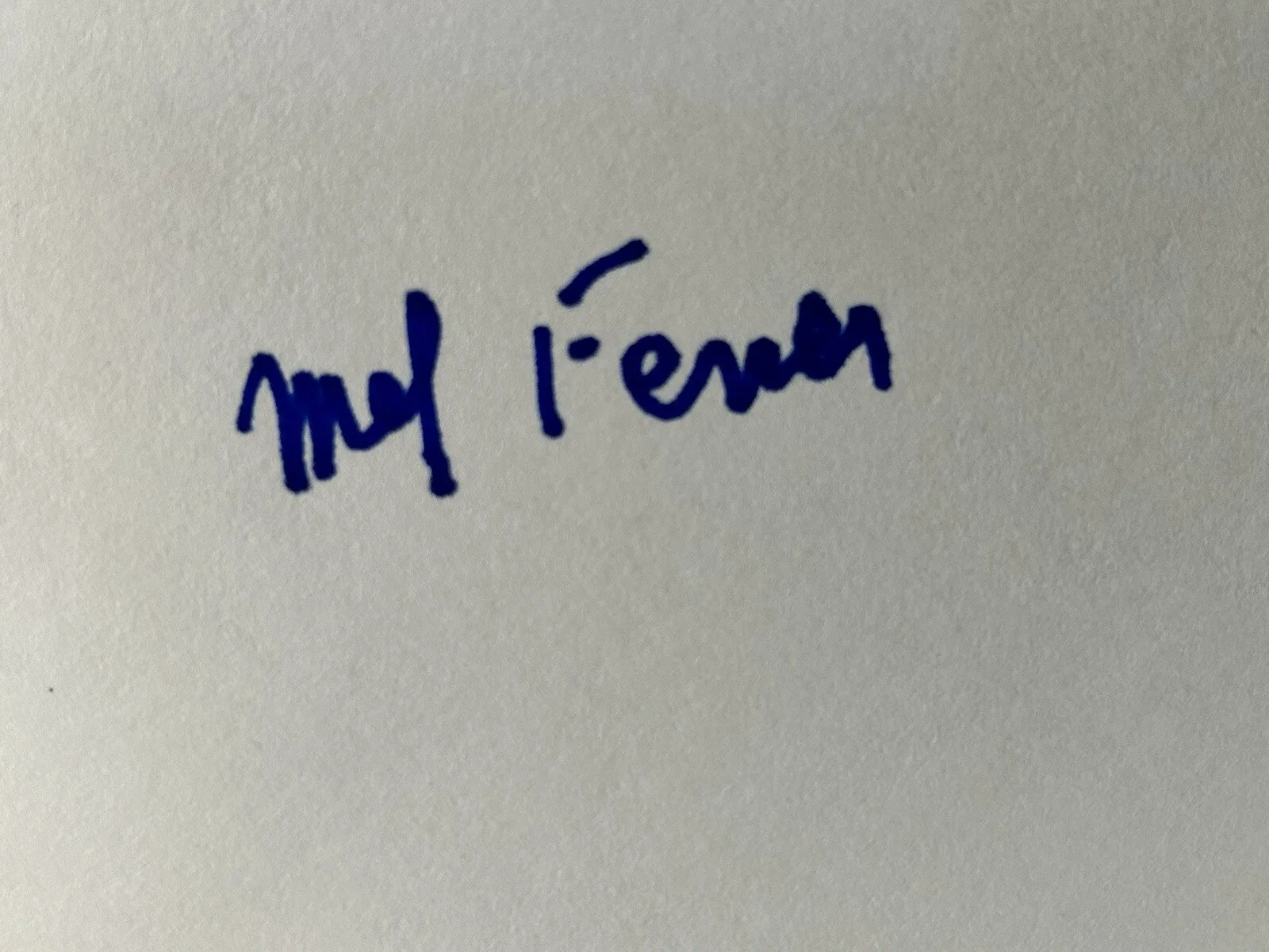 Mel Ferrer — Mel Ferrer American Actor Producer Screenwriter Signature on Index Card Original, изображение 2