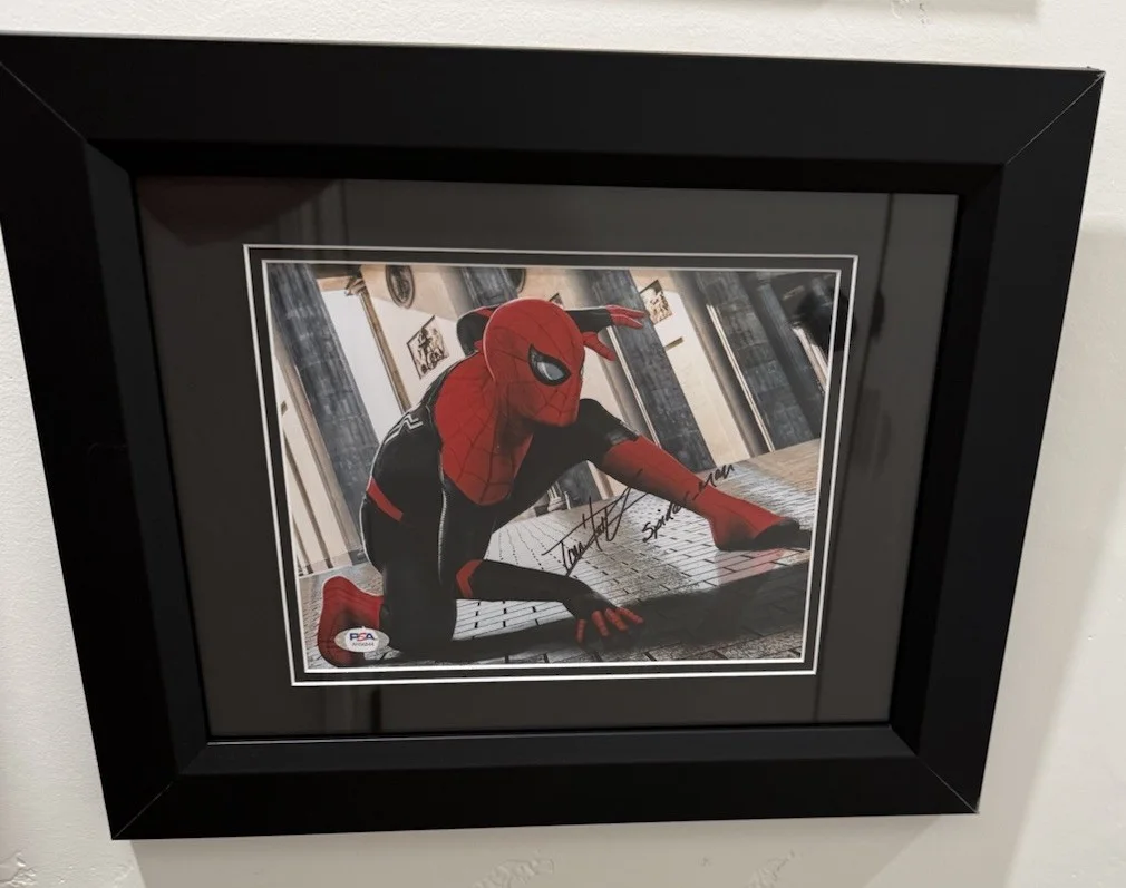 Tom Holland — Tom Holland Signed 8x10 Photo Spiderman Framed Marvel PSA Rare Character Name, image 4