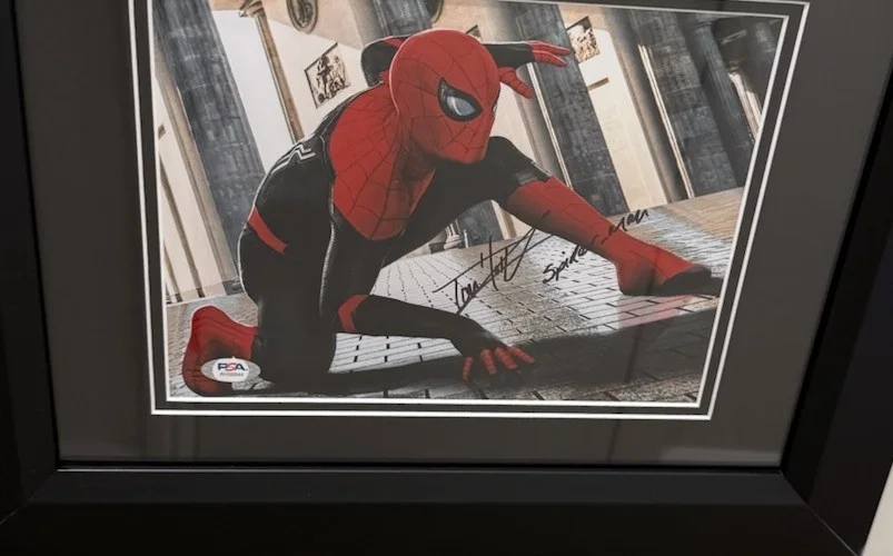 Tom Holland — Tom Holland Signed 8x10 Photo Spiderman Framed Marvel PSA Rare Character Name, image 5