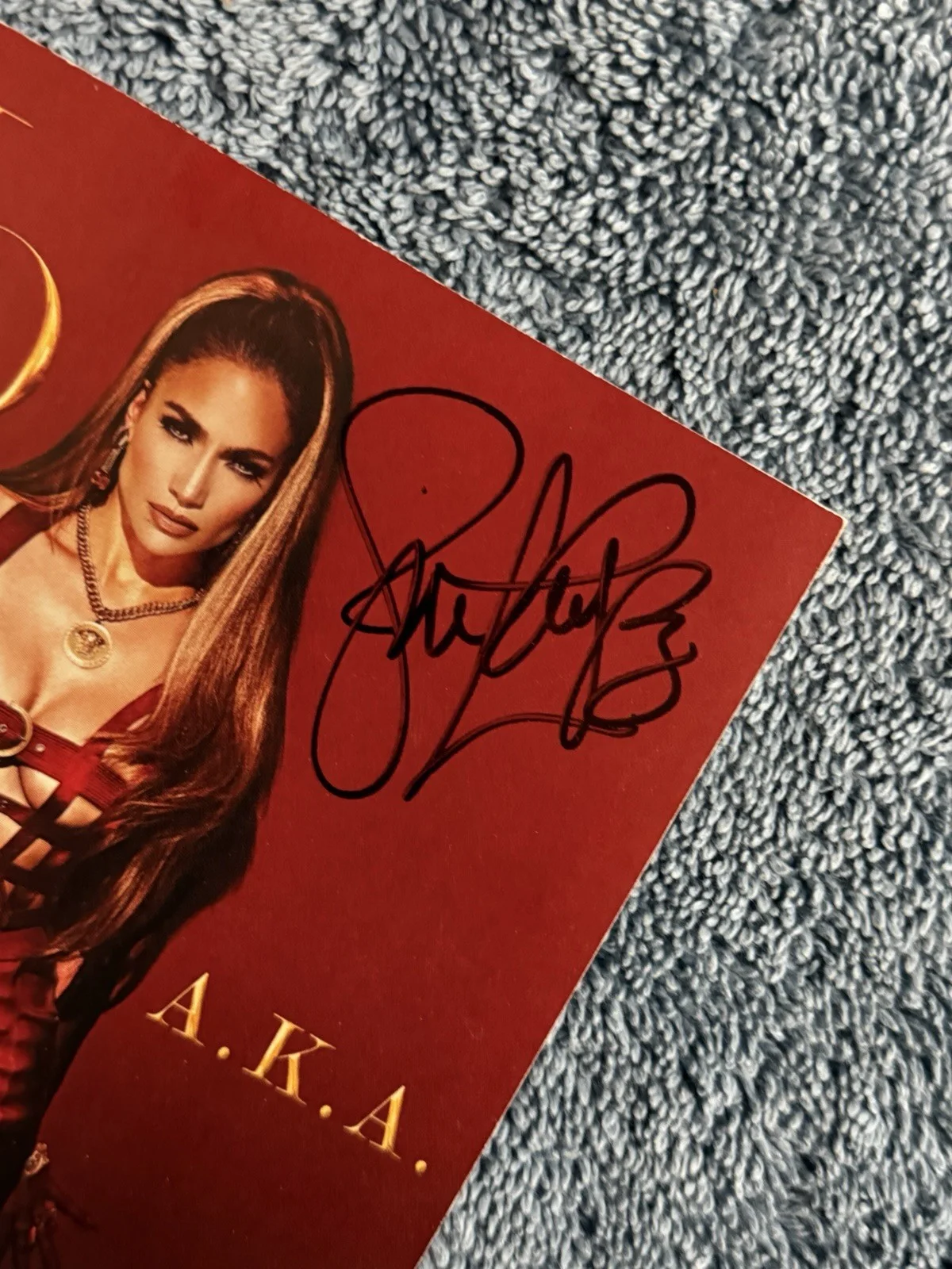 Jennifer Lopez Jlo Aka Cd Booklet Autographed Signed Long Signature Rare, image 2