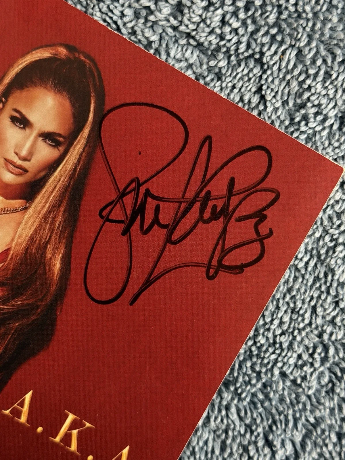 Jennifer Lopez Jlo Aka Cd Booklet Autographed Signed Long Signature Rare, image 3
