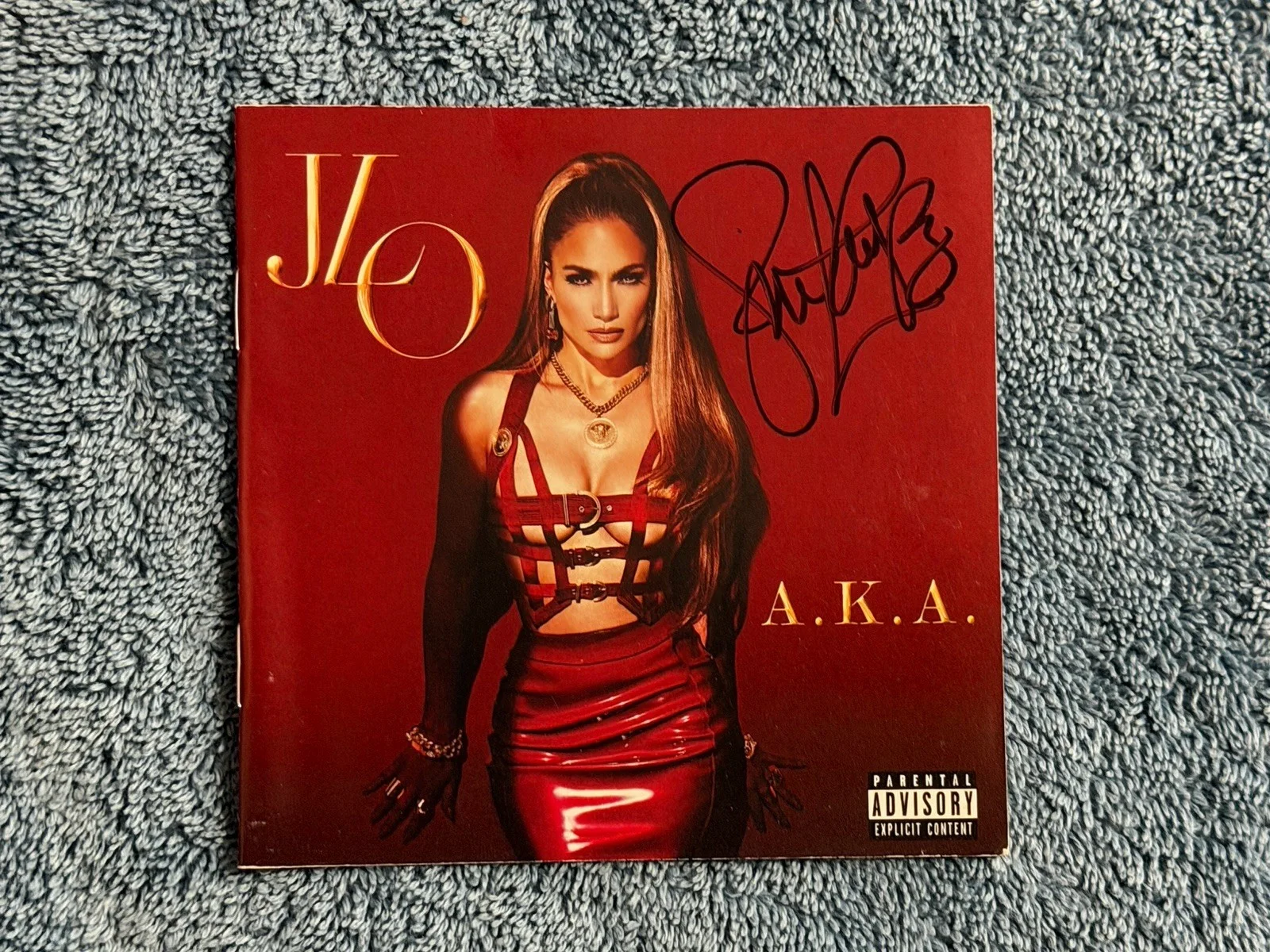 Jennifer Lopez Jlo Aka Cd Booklet Autographed Signed Long Signature Rare, image 4