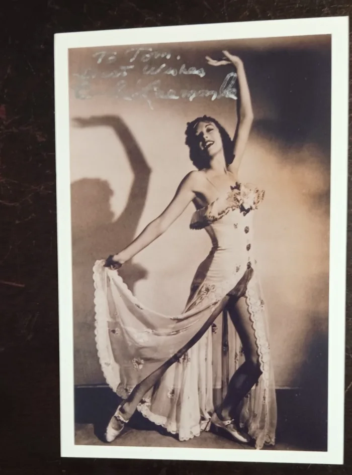 Carla Laemmle Signed 8 x 10 + 4 x 6, image 2
