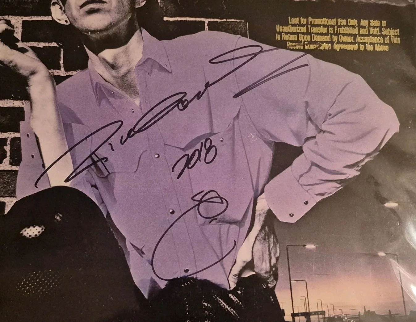 ric ocasek signed Autographed Cars Lp Promo Beatitude 2018, image 2