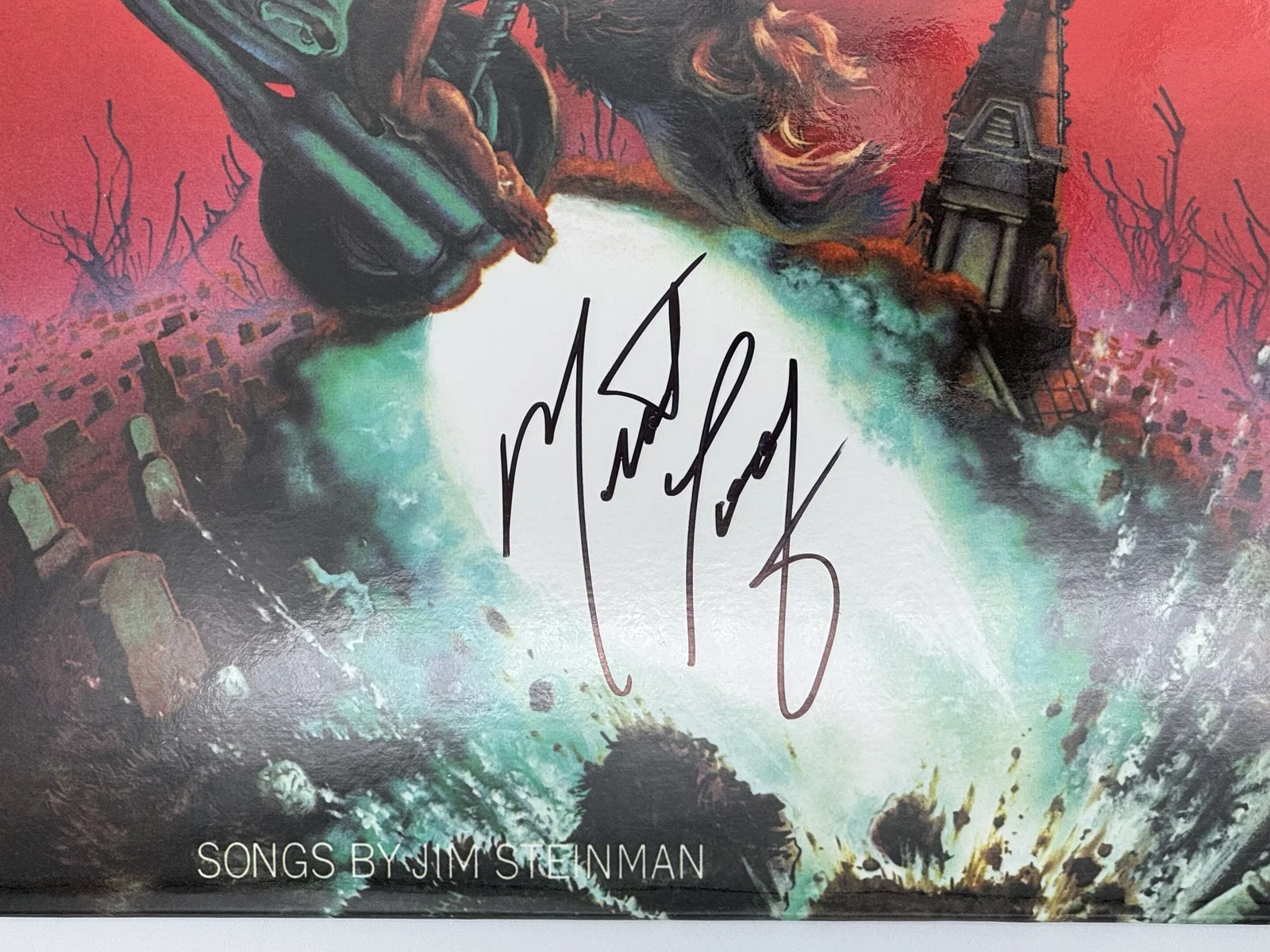 Meat Loaf — Meat Loaf signed Bat Out of Hell vinyl record album autograph JSA 637, изображение 2