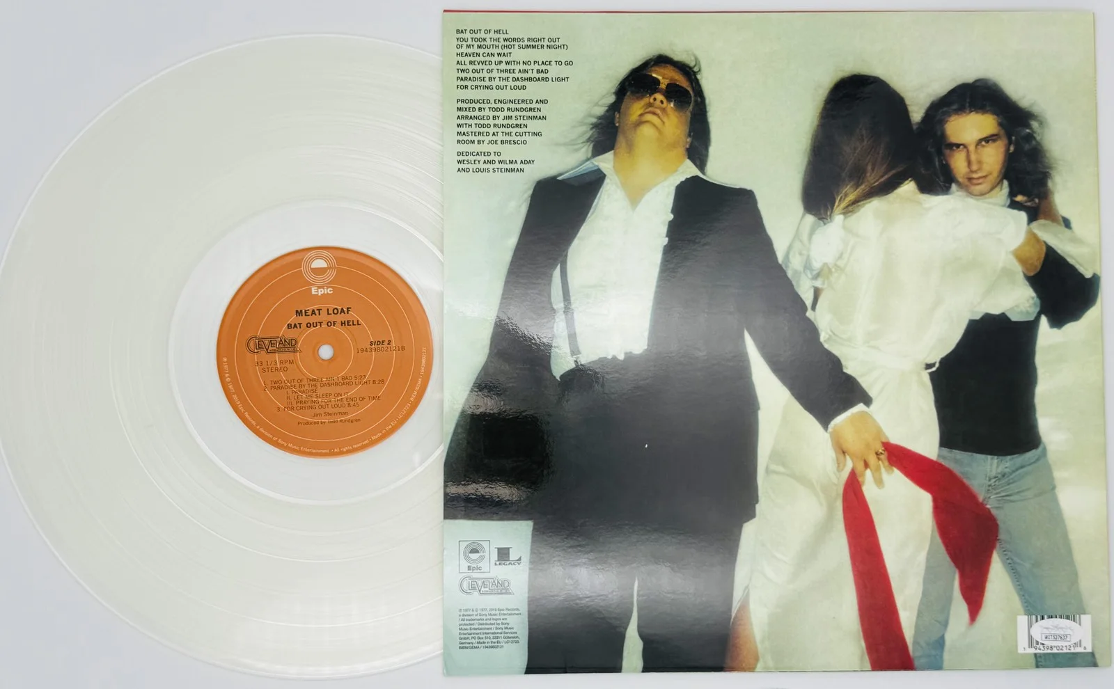 Meat Loaf — Meat Loaf signed Bat Out of Hell vinyl record album autograph JSA 637, изображение 3