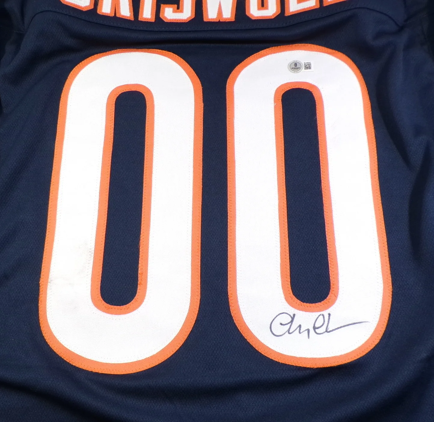 Chevy Chase — Chevy Chase Signed Clark Griswold #00 Chicago Bears Vacation Jersey Auto BAS COA, image 3