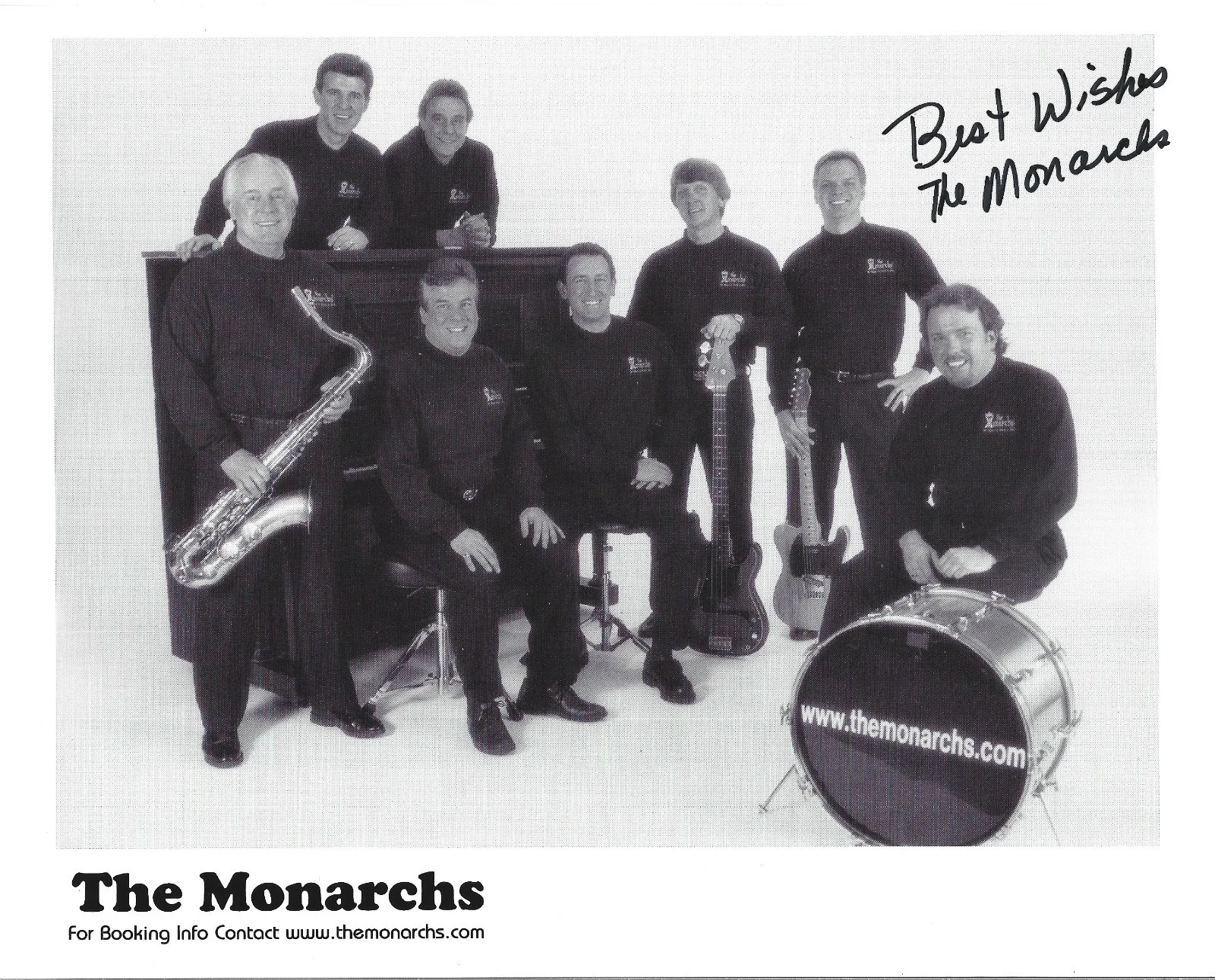 The Monarchs band REAL hand SIGNED Promo Photo COA Autographed + Extra Promo, image 4