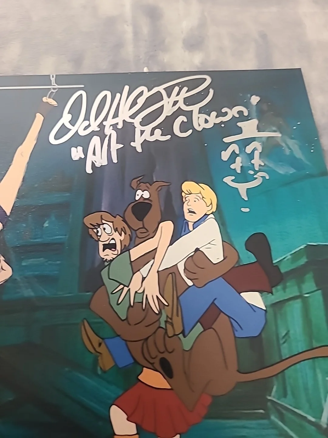Howard Dean Thornton Signed Scooby Doo Photo JSA Certified 8" X 10" + Sketch, image 5