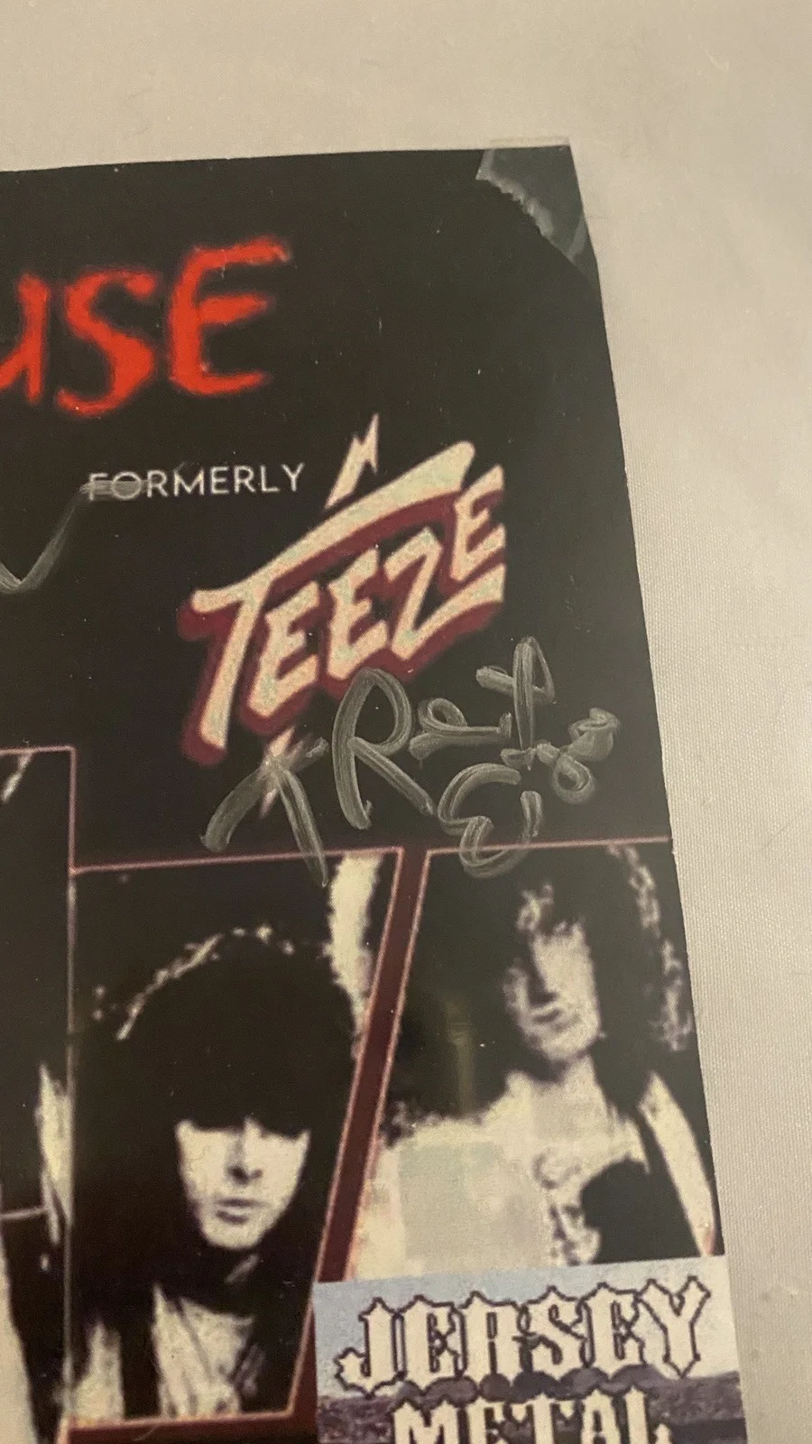 Roughhouse band SIGNED flyer Teeze members. Philly Glam, image 3