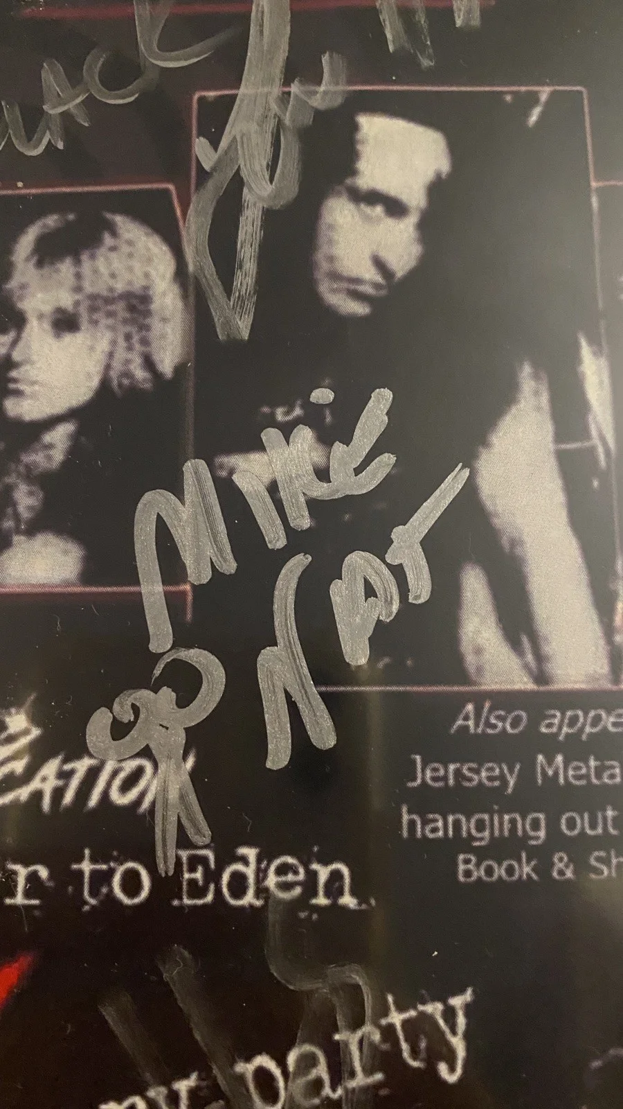 Roughhouse band SIGNED flyer Teeze members. Philly Glam, image 4