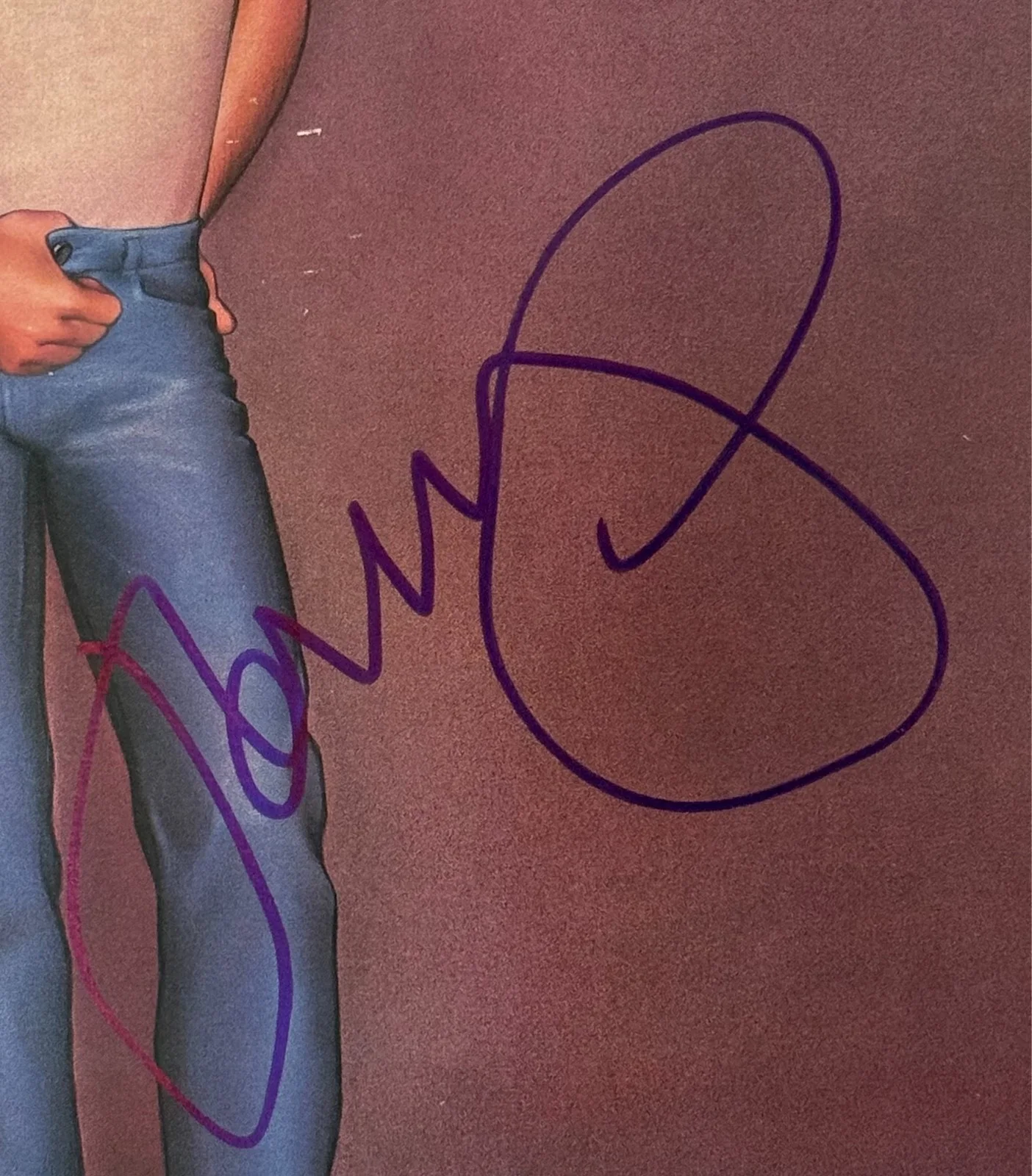 John Mellencamp Autographed 1983 Uh-Huh Vinyl Cover Sleeve Beckett 55658, изображение 2
