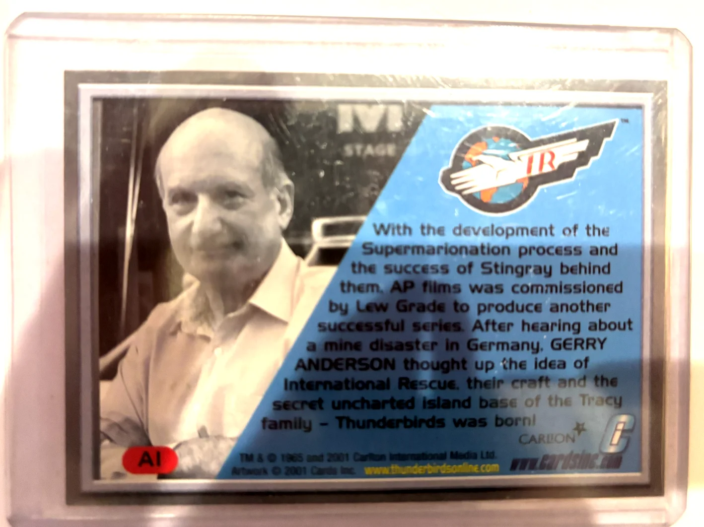 Gerry, Sylvia Anderson — Gerry and Sylvia Anderson SIGNED Thunderbird Original Signature Cards in Sleeve, изображение 3