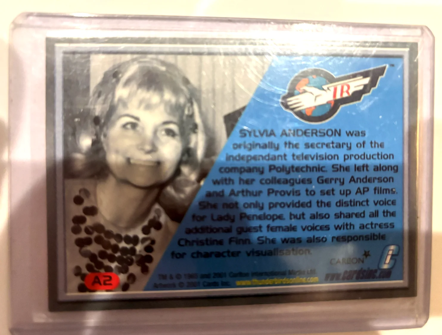 Gerry, Sylvia Anderson — Gerry and Sylvia Anderson SIGNED Thunderbird Original Signature Cards in Sleeve, изображение 5