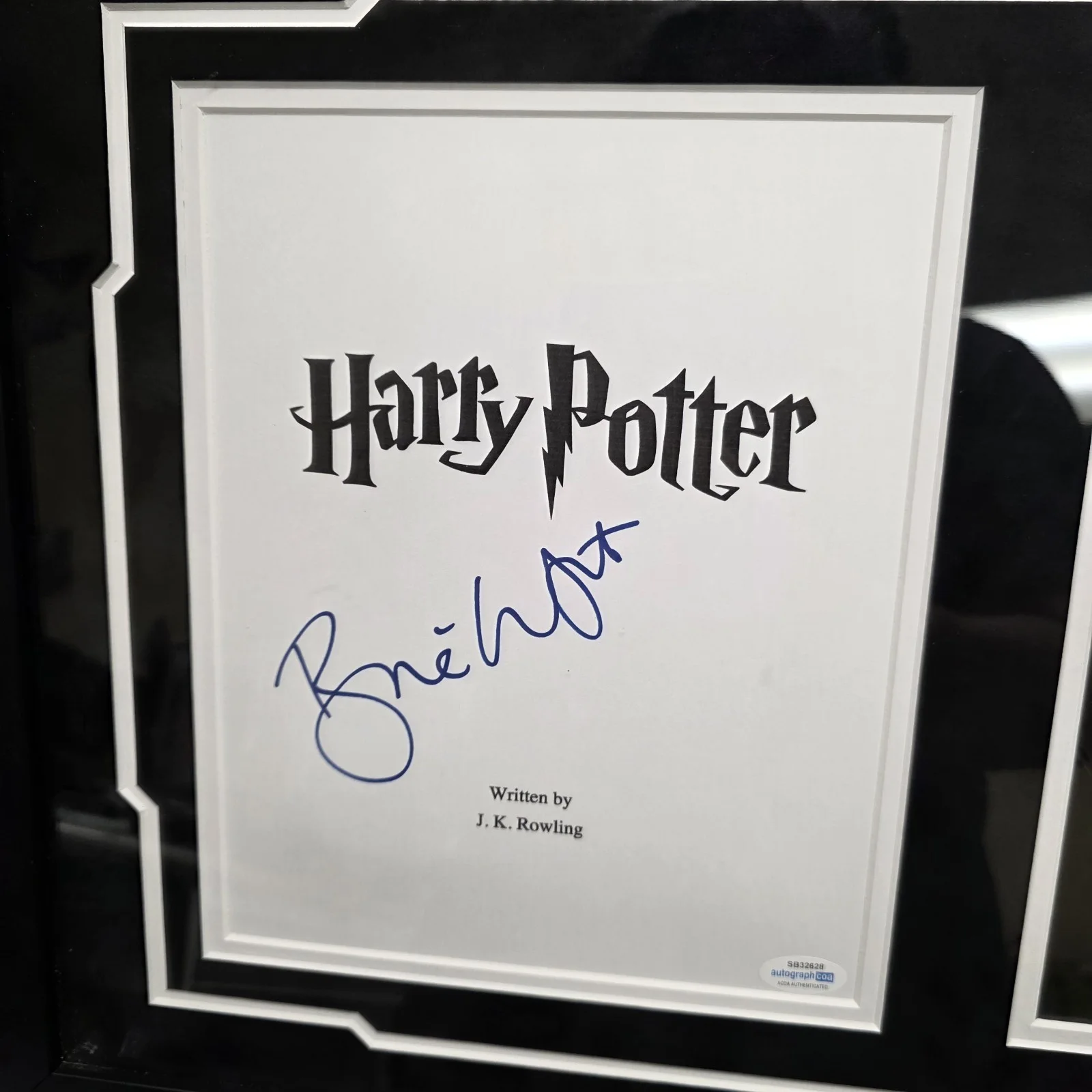 Bonnie Wright — Bonnie Wright Signed Harry Potter 17x25 Framed Display Ginny Weasley COA ACOA, image 4