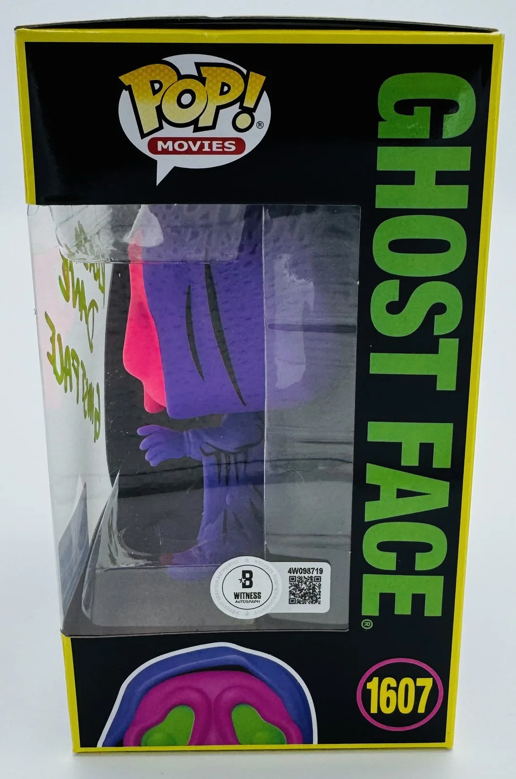 Kraig Dane — Kraig Dane signed Ghostface Blacklight Funko 1607 Scream Horror autograph BAS 19, image 2