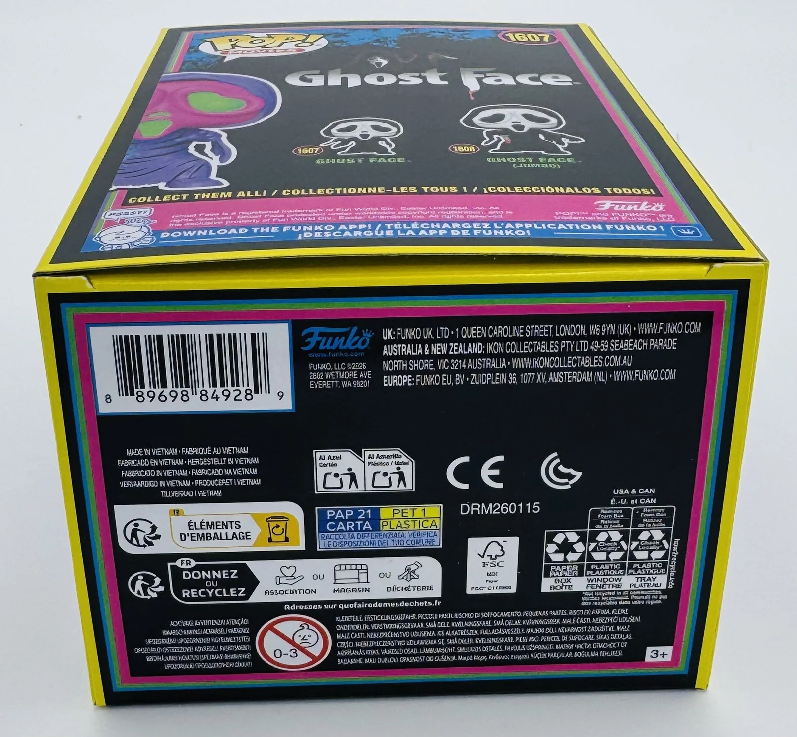 Kraig Dane — Kraig Dane signed Ghostface Blacklight Funko 1607 Scream Horror autograph BAS 19, image 4