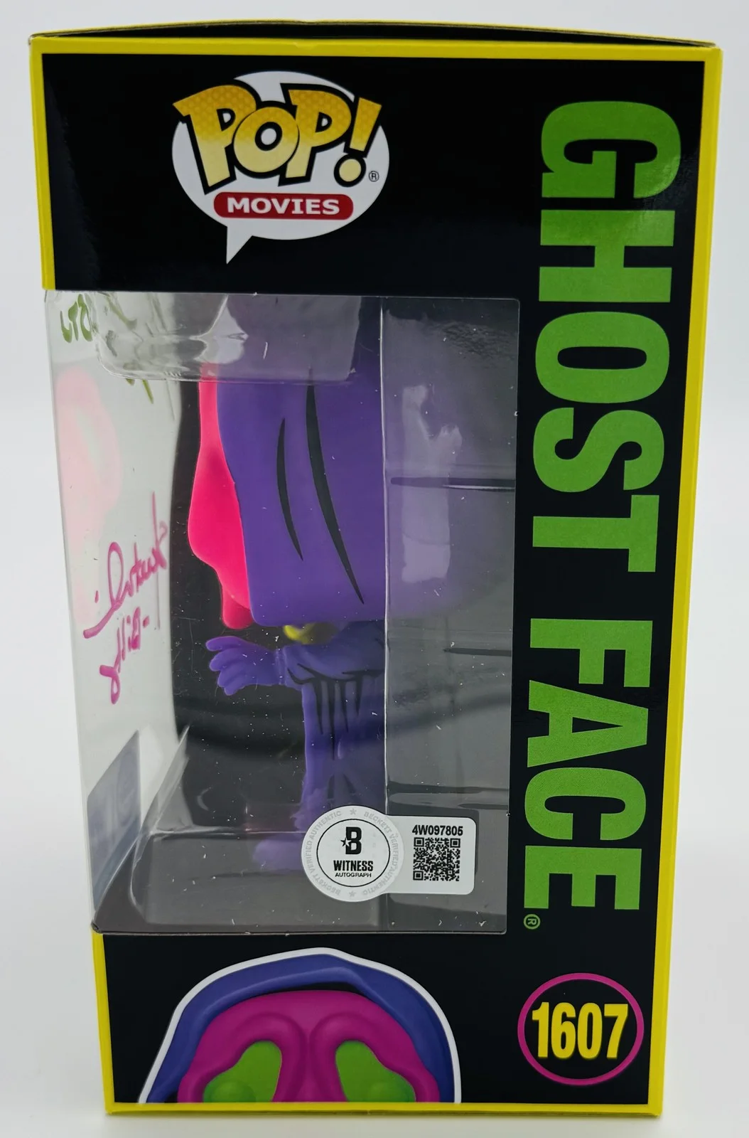 Skeet Ulrich, Matthew Lillard — Matthew Lillard Skeet Ulrich signed Ghostface Blacklight Funko 1607 Scream BAS 5, image 2