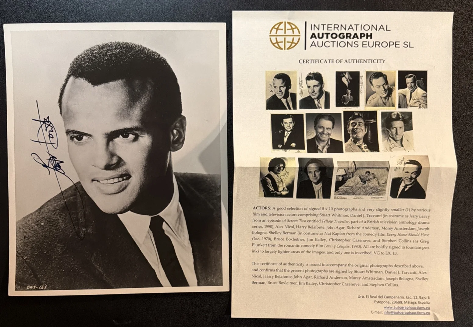 Harry Belafonte Signed Photo 8x10 Autograph Singer Actor Civil Rights Icon, image 5