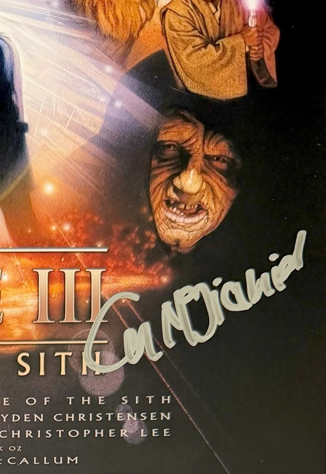 Ian Mcdiarmid — IAN MCDIARMID SIGNED • CELEBRITY AUTHENTICS • EMPEROR • STAR WARS ROS PHOTO, image 2