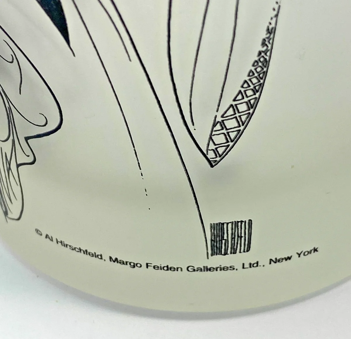 Al Hirschfeld Otello Opera Frosted Glass Vintage Licensed Collectible Caricature, изображение 5