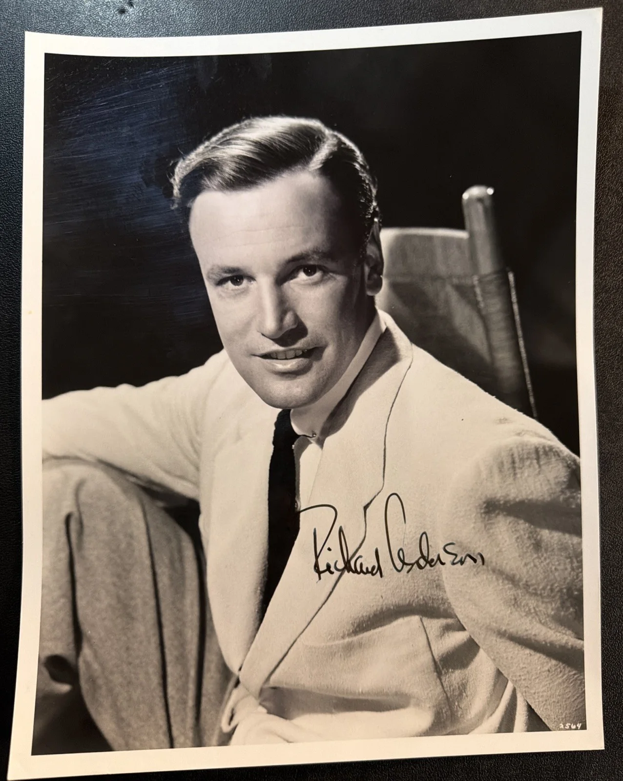 Richard Anderson — Richard Anderson Signed Photo 8x10 Autograph Six Million Dollar Man Actor