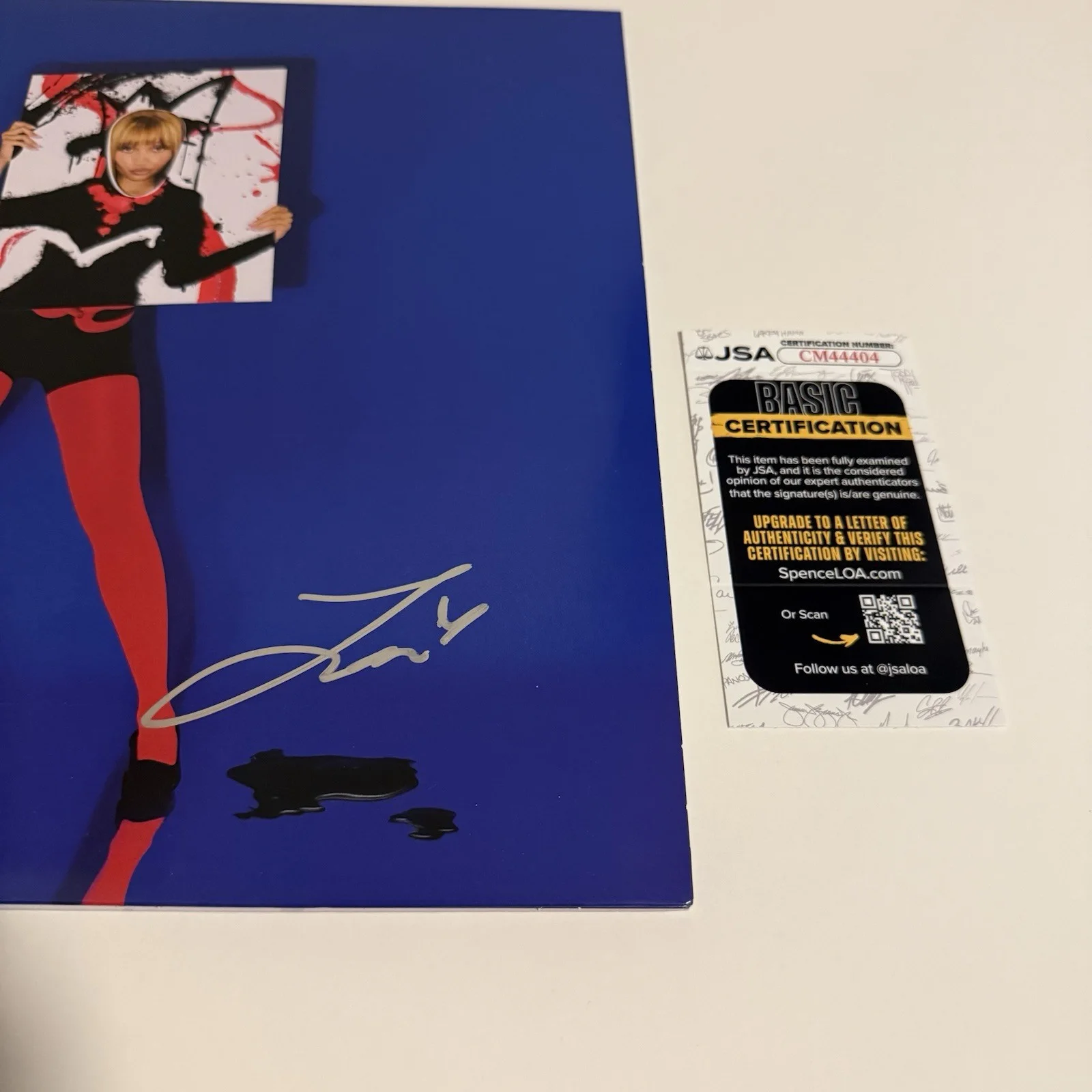 ZARA LARSSON SIGNED FANCY SOME MORE VINYL RECORD PINKPANTHERESS JSA COA, изображение 4