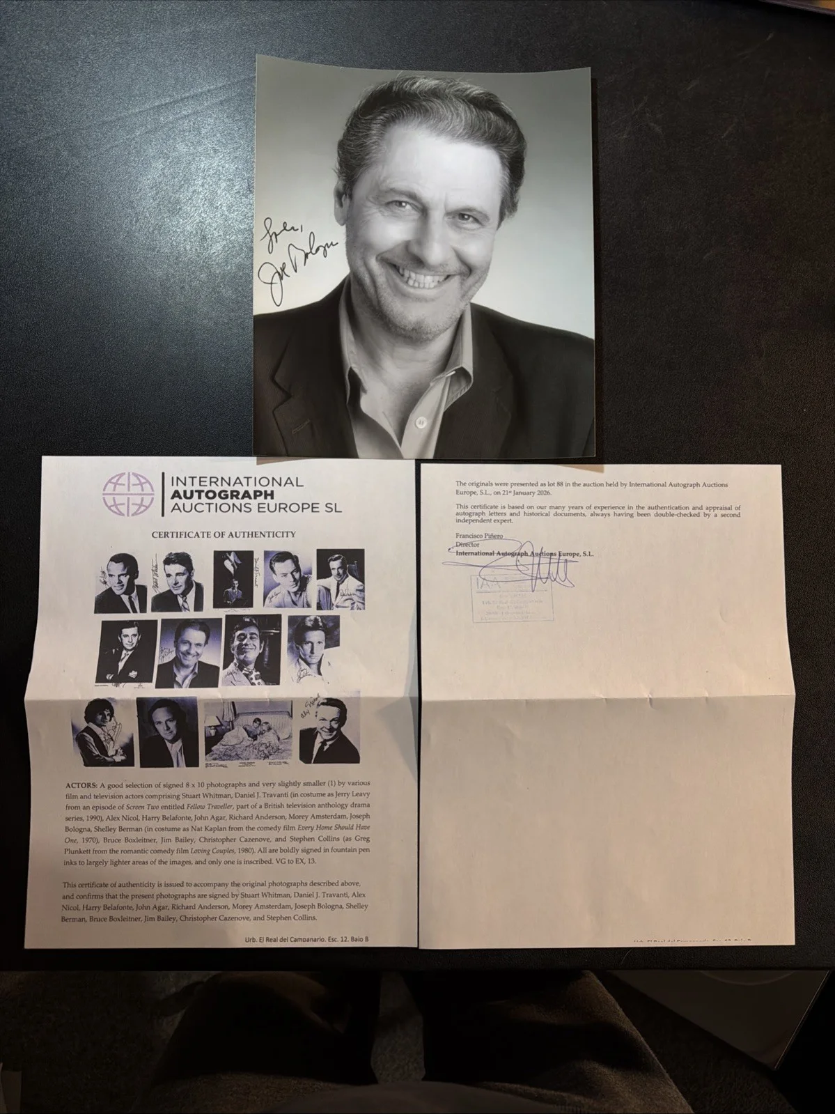 Joseph Balogna — Joseph Bologna Signed Photo 8x10 Autograph Actor My Favorite Year, изображение 5
