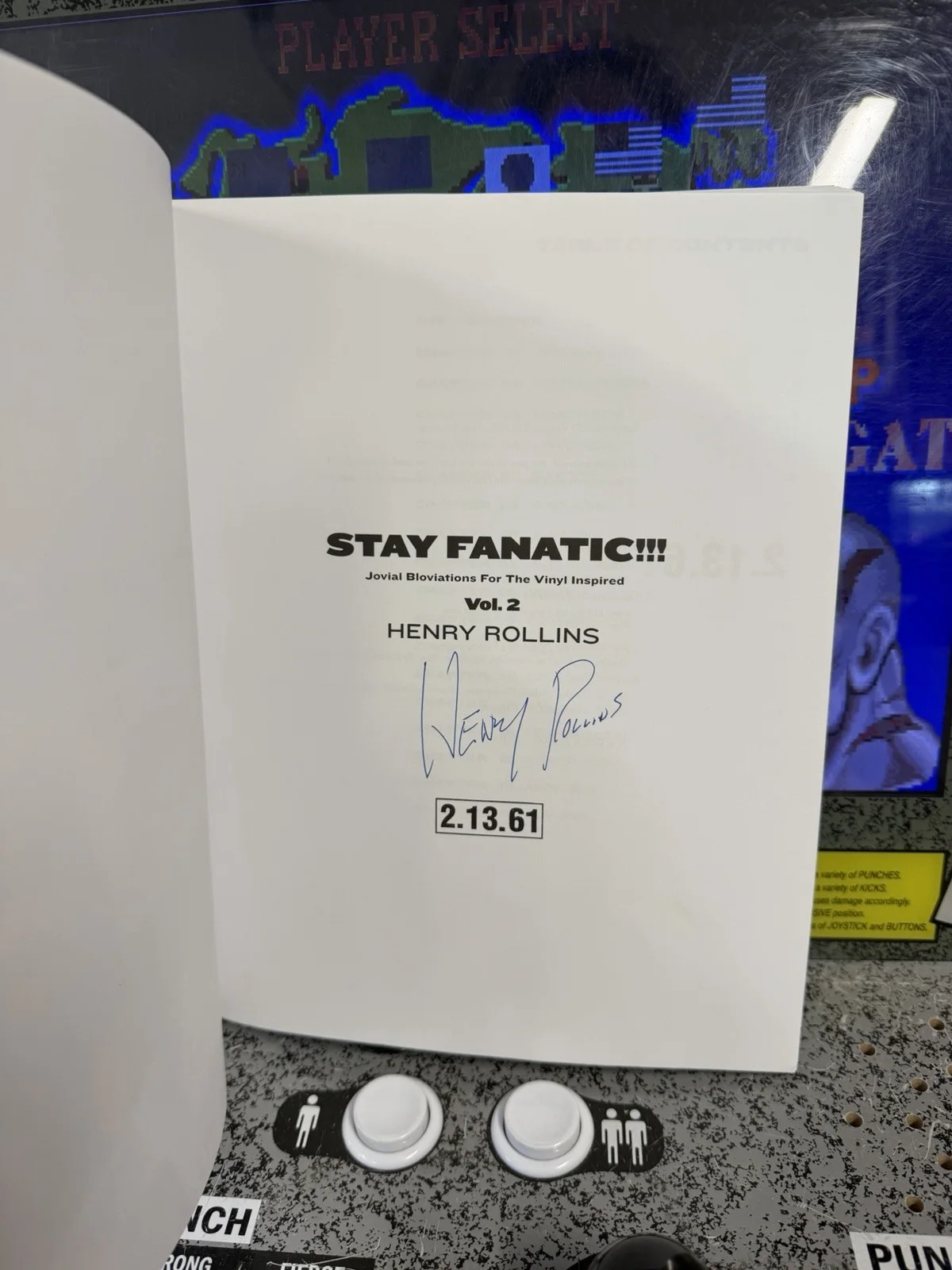 Henry Rollins Signed Autographed Auto "Stay Fanatic!!!" Volume 2 Paperback Book, image 3