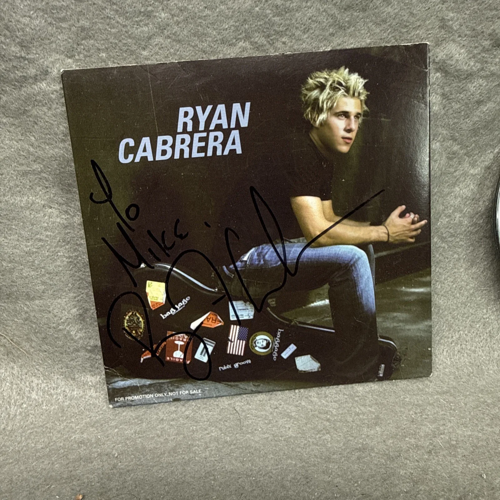 RYAN CABRERRA PROMO CD SIGNED TAKE IT ALL AWAY, image 2