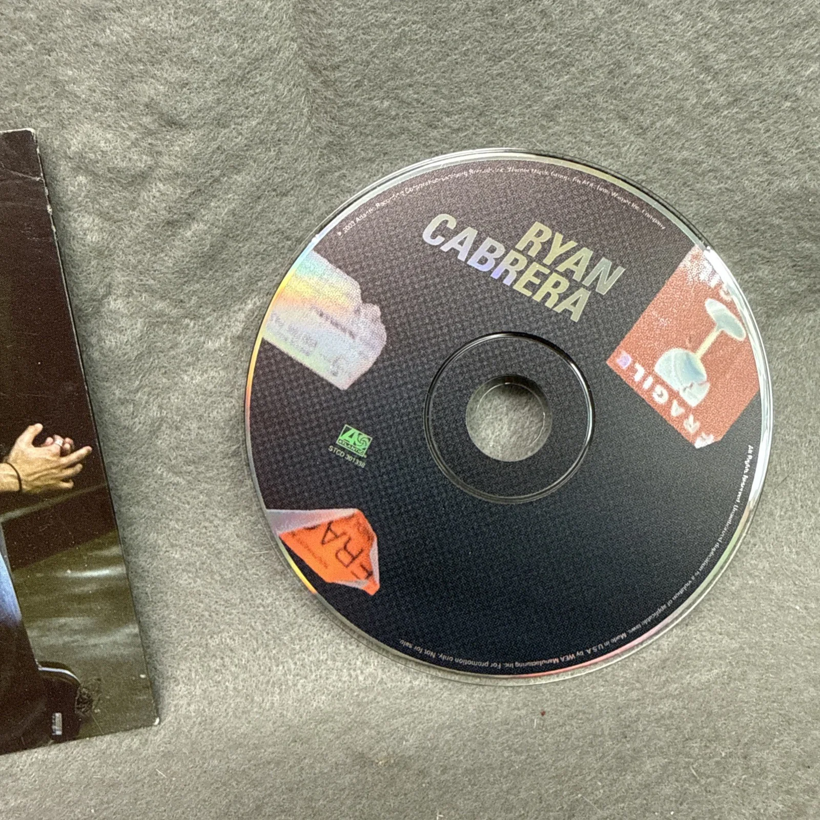 RYAN CABRERRA PROMO CD SIGNED TAKE IT ALL AWAY, image 3