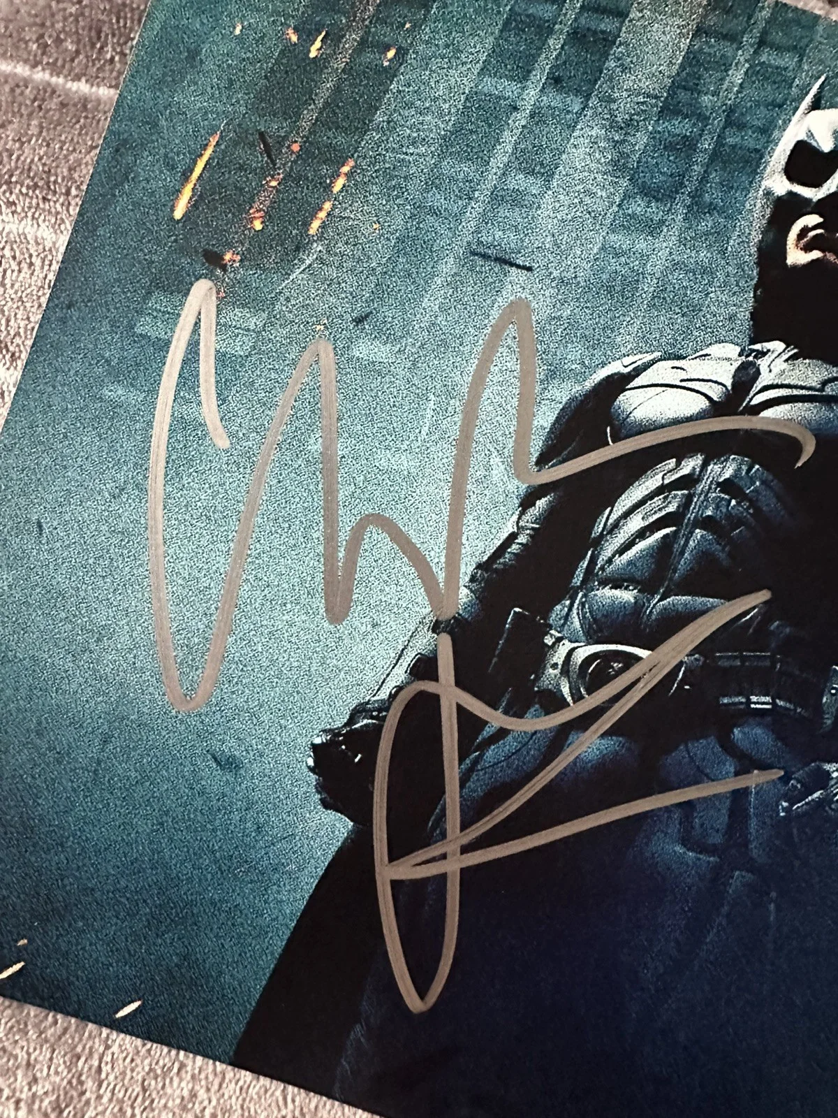 Christian Bale — Christian Bale Signed The Dark Knight Rises 8X10 Photo A Autograph JSA COA, изображение 2