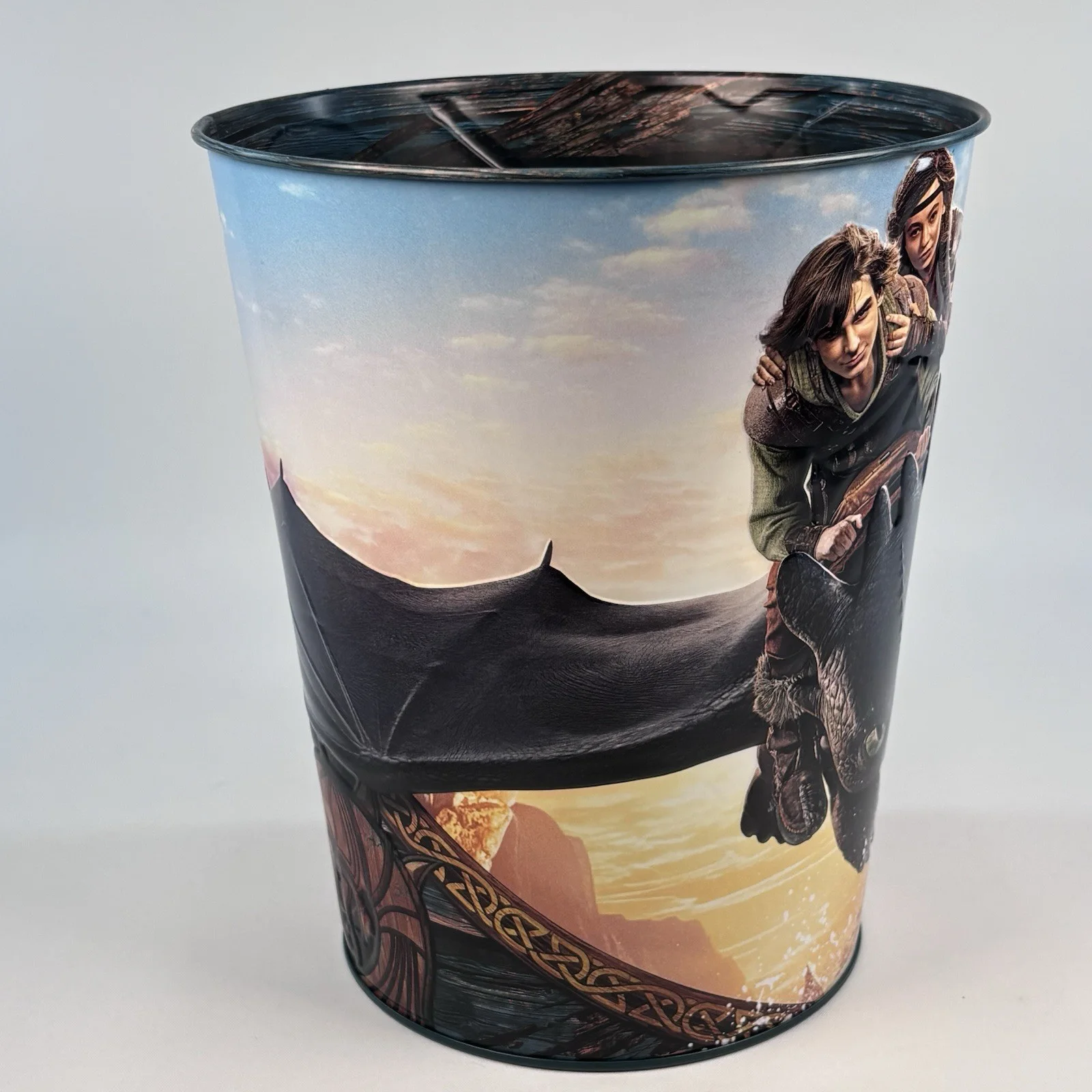 How To Train Your Dragon Metal Popcorn Bucket Large DreamWorks Cinema Tin, изображение 3