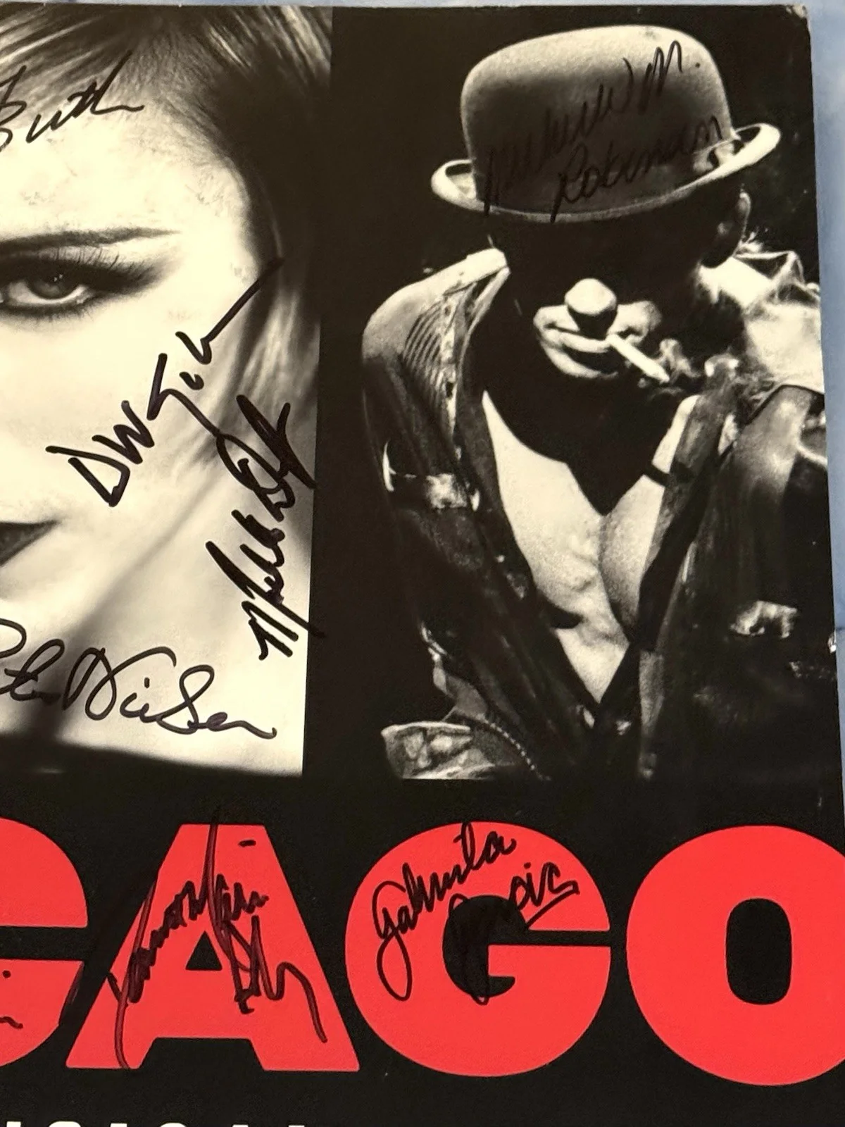 Vintage Chicago Broadway Cast Signed 14" X 22" Lobby Card Shubert Theatre, image 4