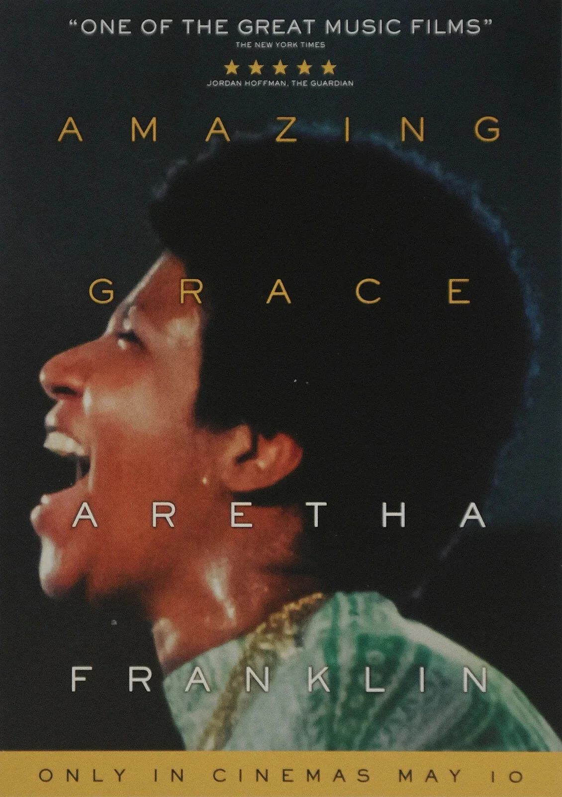 ARETHA FRANKLIN AMAZING GRACE FILM MOVIE POSTCARDS X 3, изображение 3