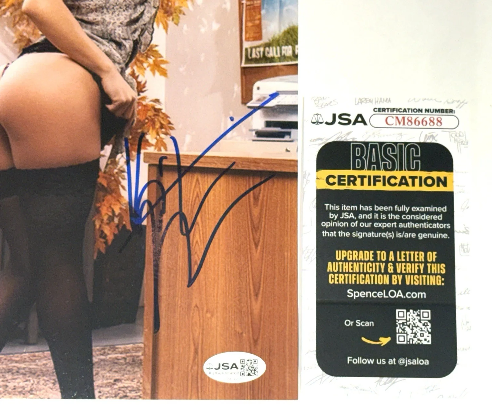 Kristina Rose Adult STAR SIGNED 8X10 PHOTO Autograph Sexy 🔥Naughty America JSA, изображение 2